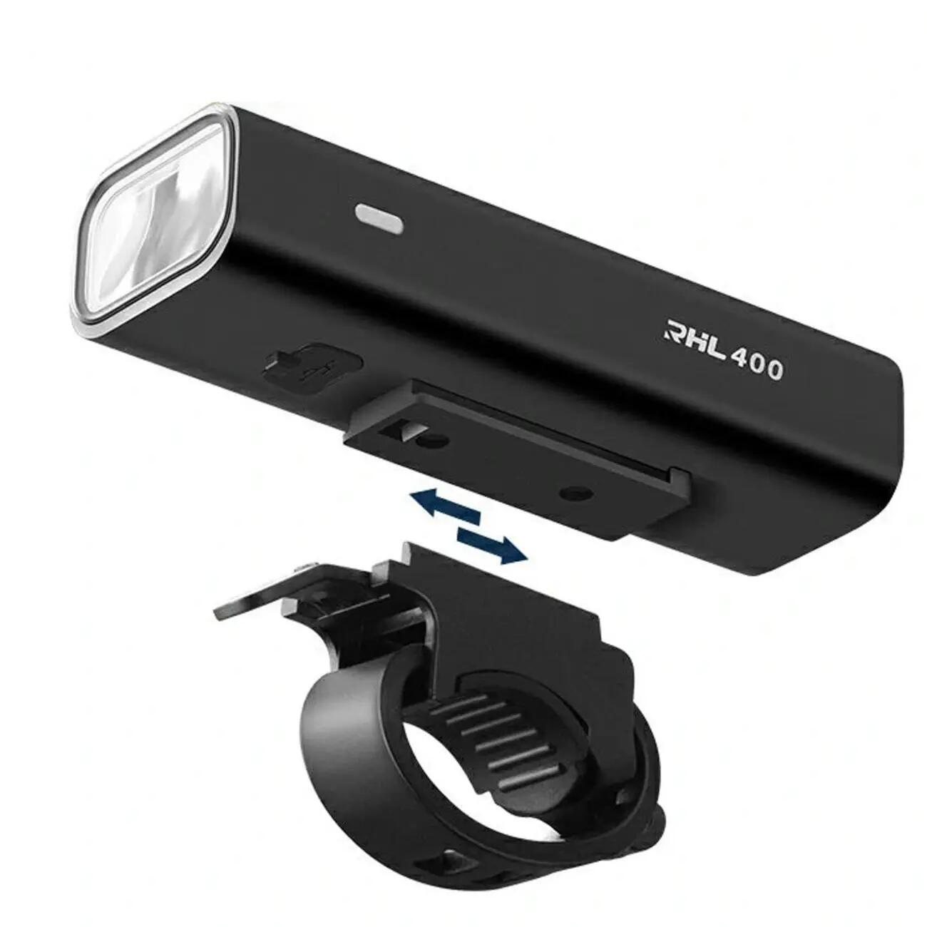 Lampka rowerowa 400 lm usb-c 2/6