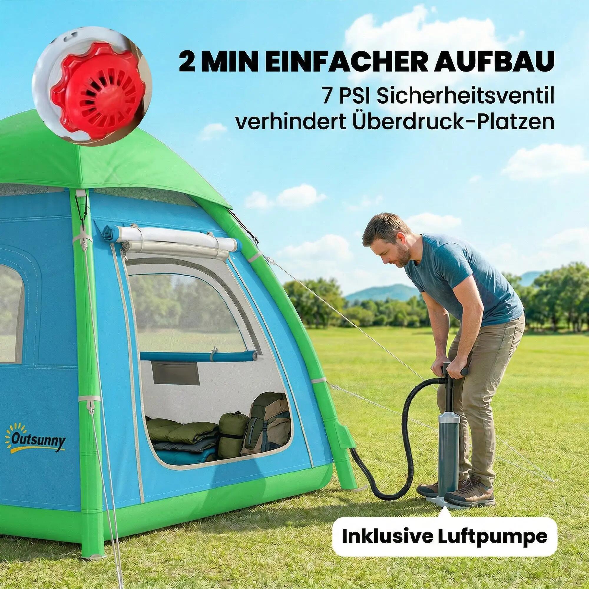 Tente gonflable - Outdoor - Familiale - Montage rapide 6/6