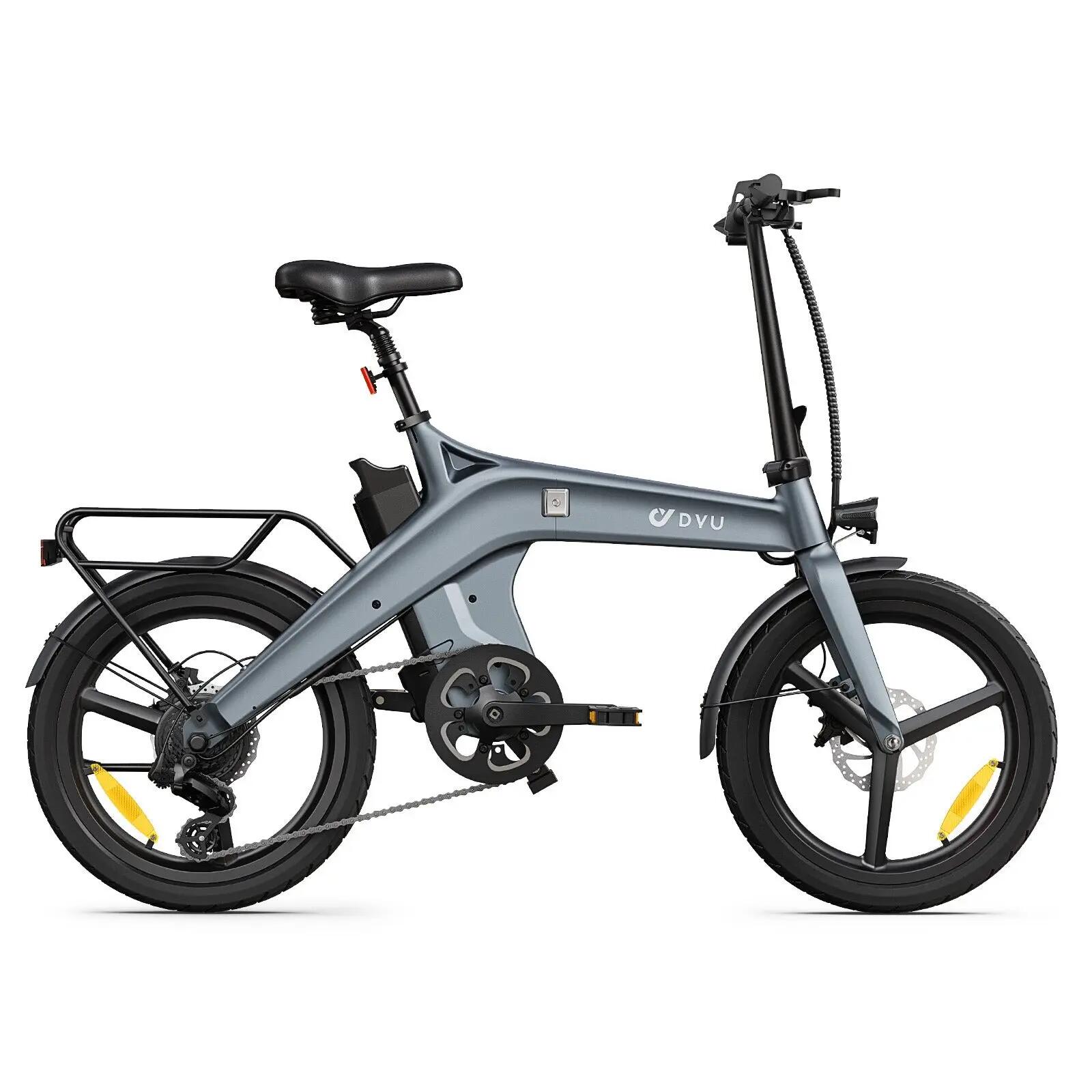 Bicicleta elétrica dobrável DYU T1 20", 250 W, sensor de binário 2/8