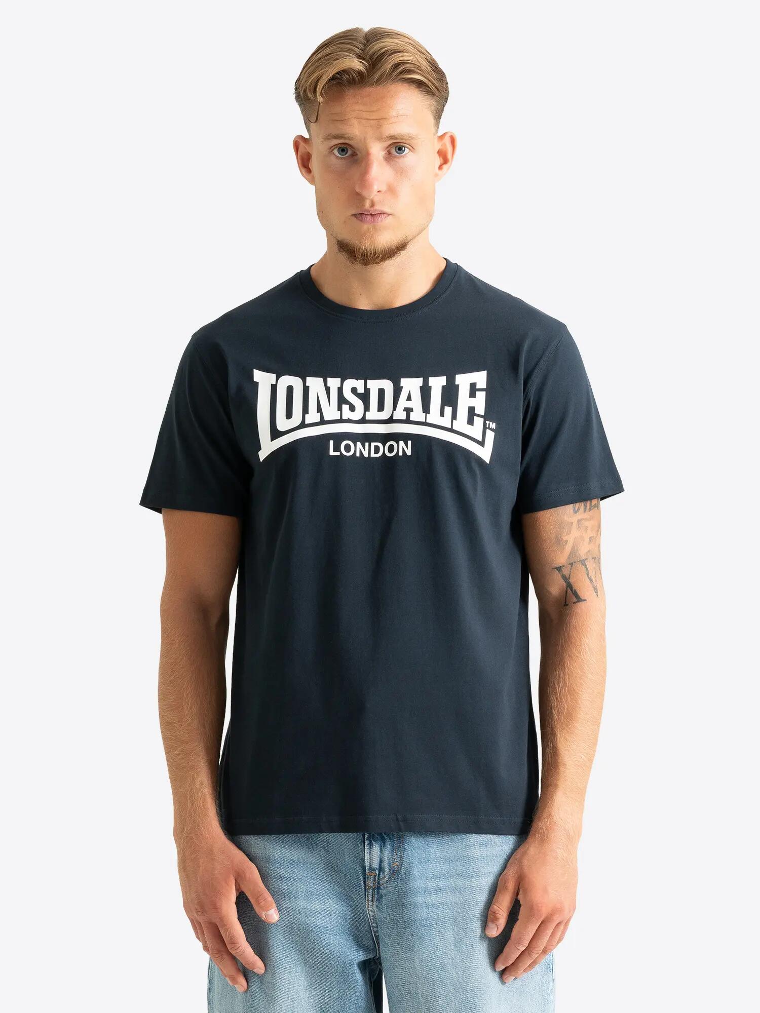 LONSDALE Herren T-Shirt normale Passform Dreierpack HINSTOCK 7/8