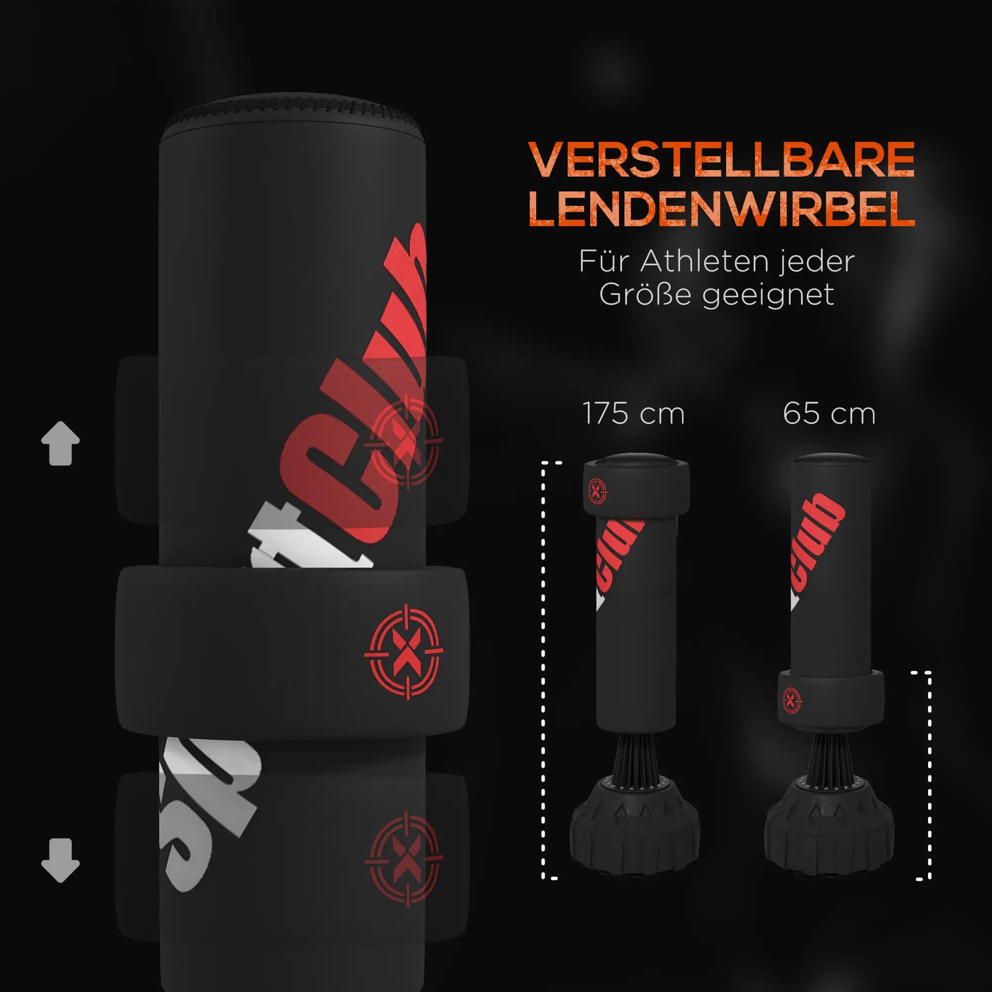 Sac autoportant - boxe - mixte - base lestable, hauteur réglable - noir 6/6