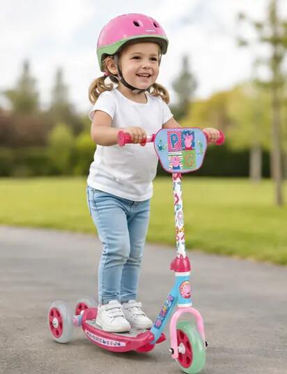 Patinete Peppa Pig para Niños 3 Ruedas +2 Años + REGALO POMPERO 3/4
