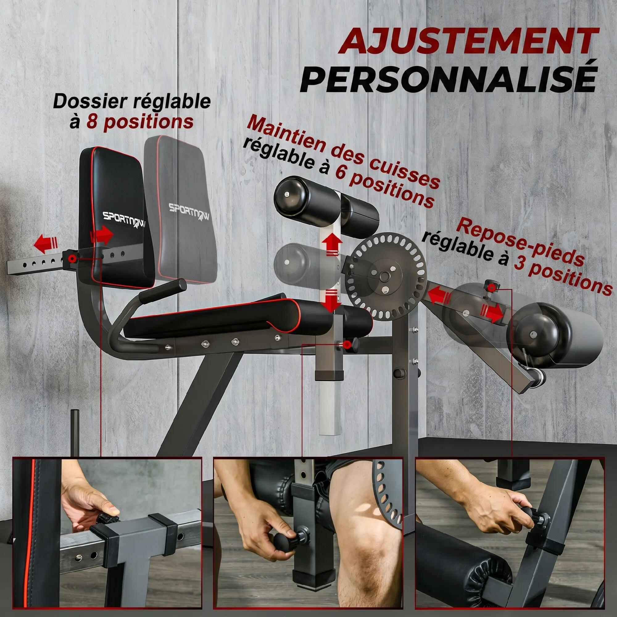Leg press machine Leg Curl entièrement réglable max. 120 Kg 5/5