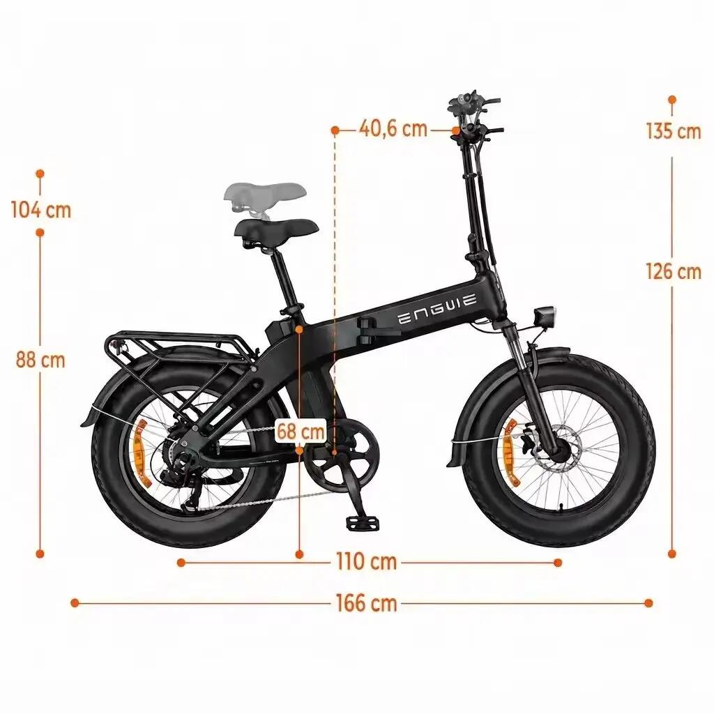 EP-2 BOOST 3.0 Bicicleta elétrica dobrável 20", 48V 13Ah, 75 Nm sensor de torque 4/4