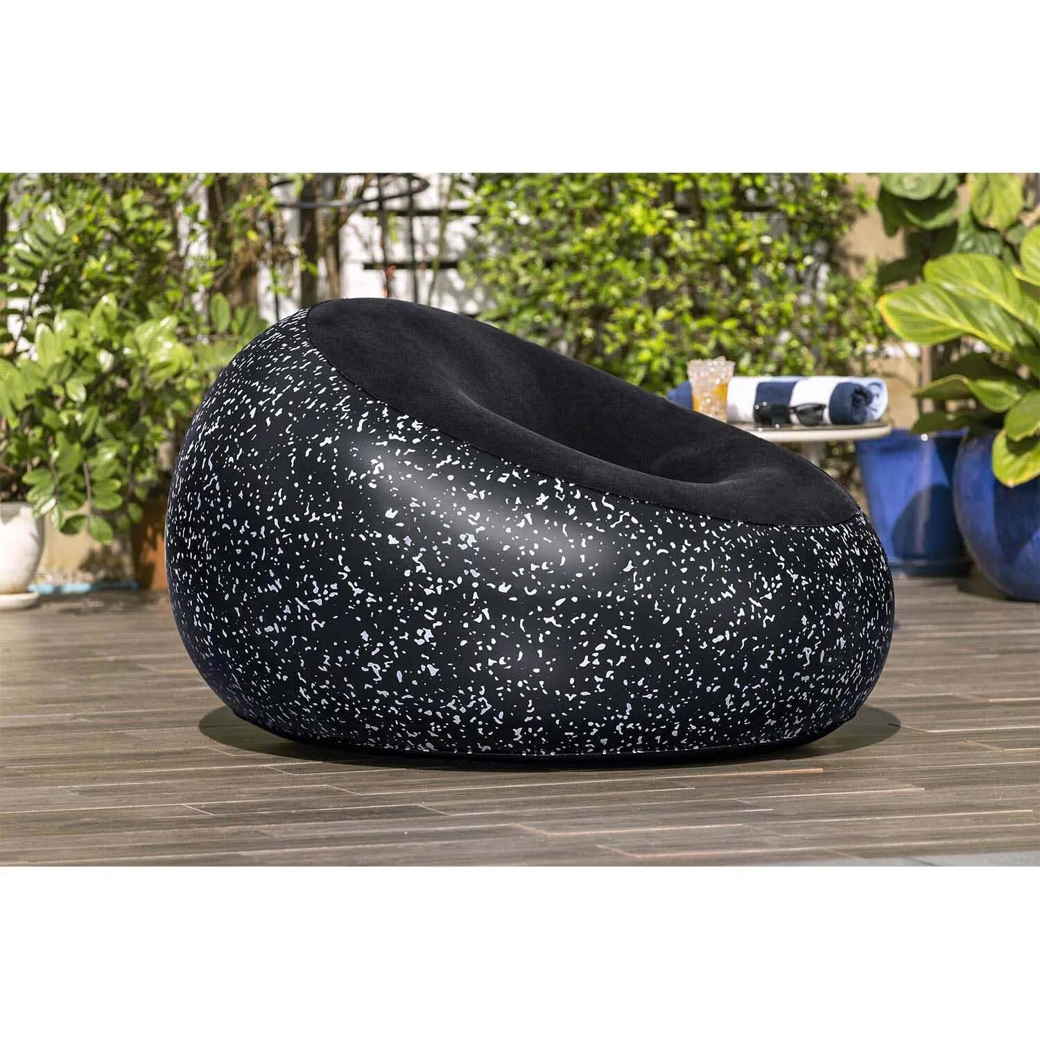Fotel dmuchany Bestway 75153 pufa dmuchana materac do siedzenia czarny 112x112cm 6/13