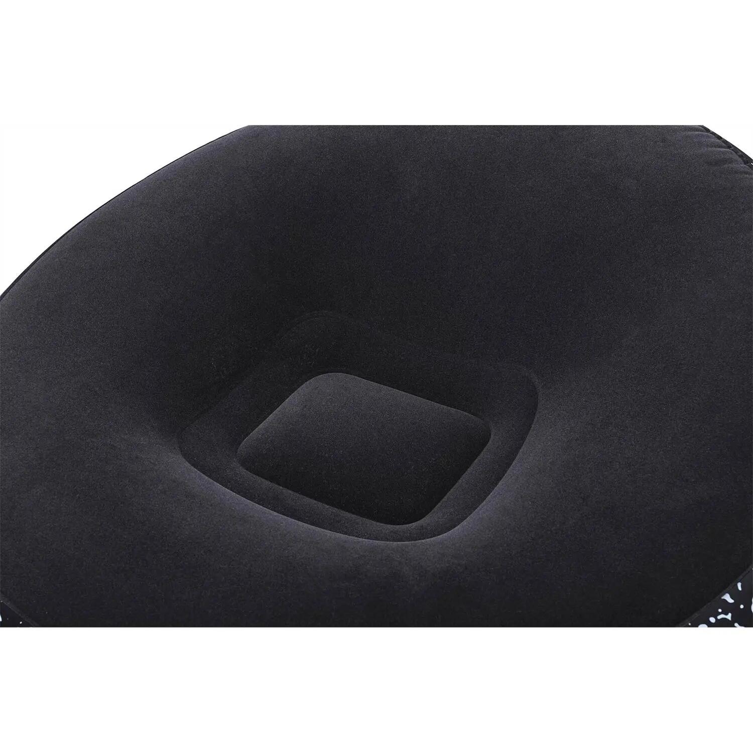 Fotel dmuchany Bestway 75153 pufa dmuchana materac do siedzenia czarny 112x112cm 4/13