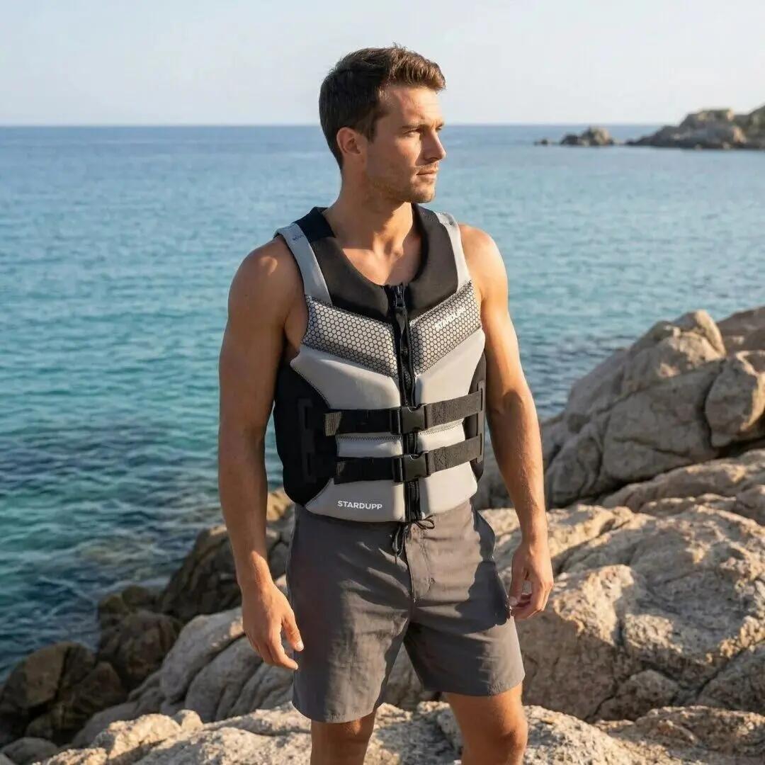 Iron Gilet en Néoprène Gris L 4/7