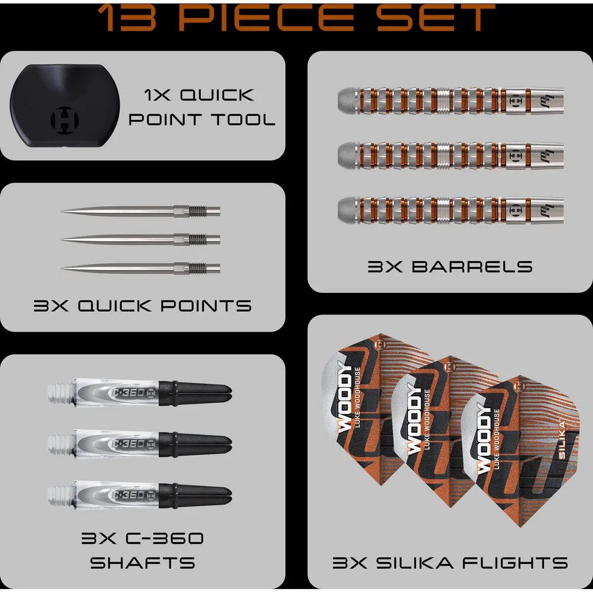 Luke Woodhouse Series 3 90% Tungsten dartpfeile 8/8