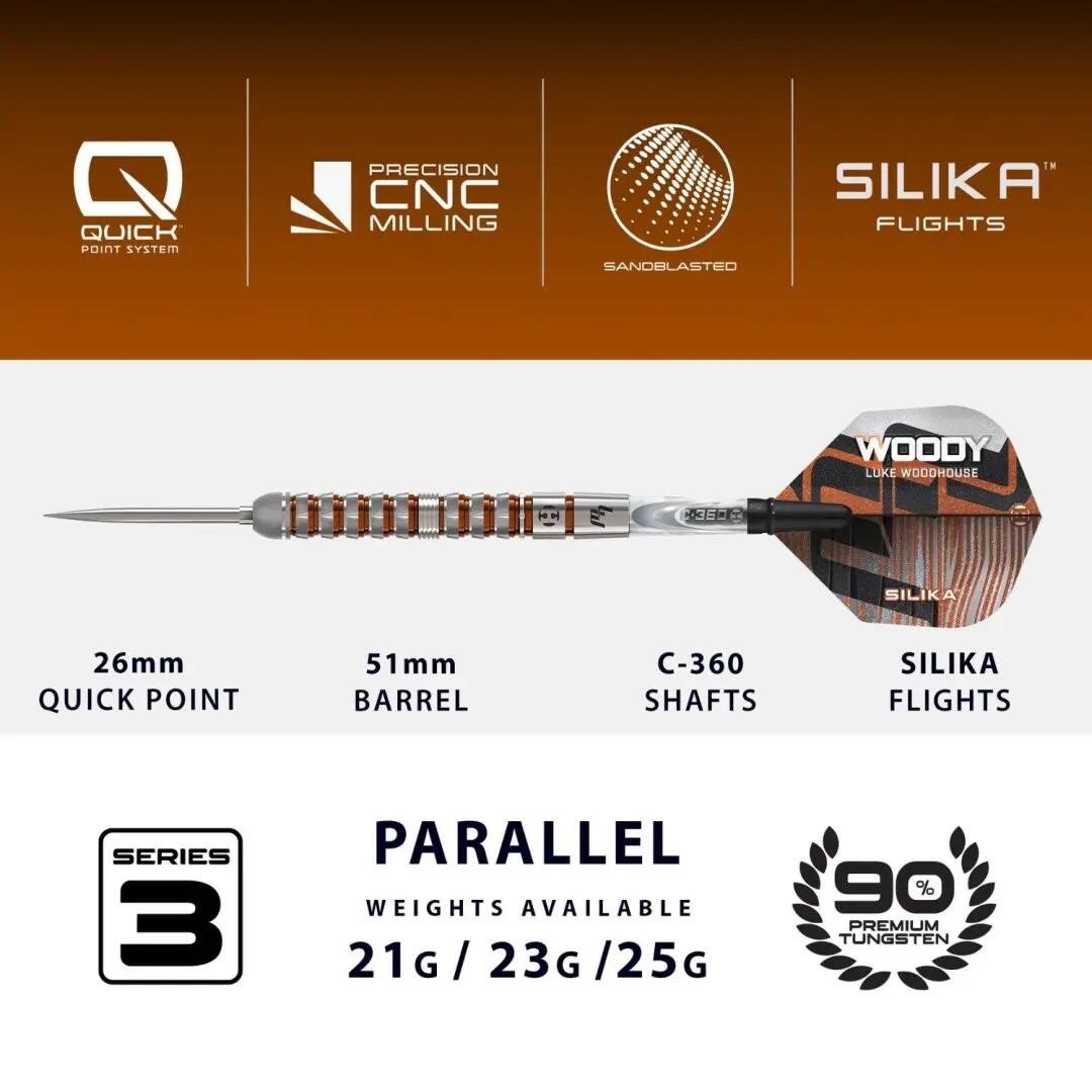 Luke Woodhouse Series 3 90% Tungsten dartpfeile 6/8