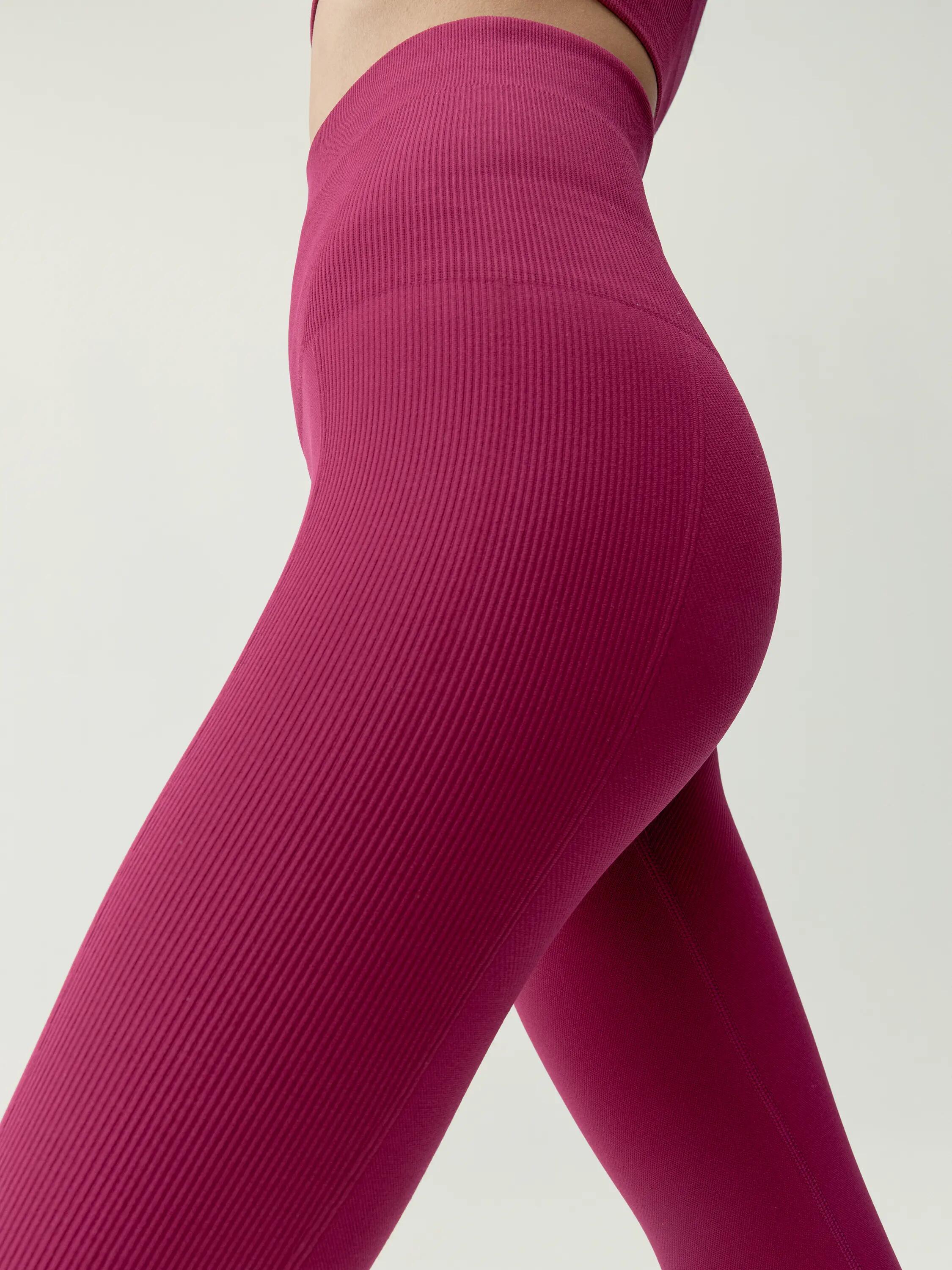 Legging sportivo donna Viveka Senza cuciture vita alta effetto modellante 3/5