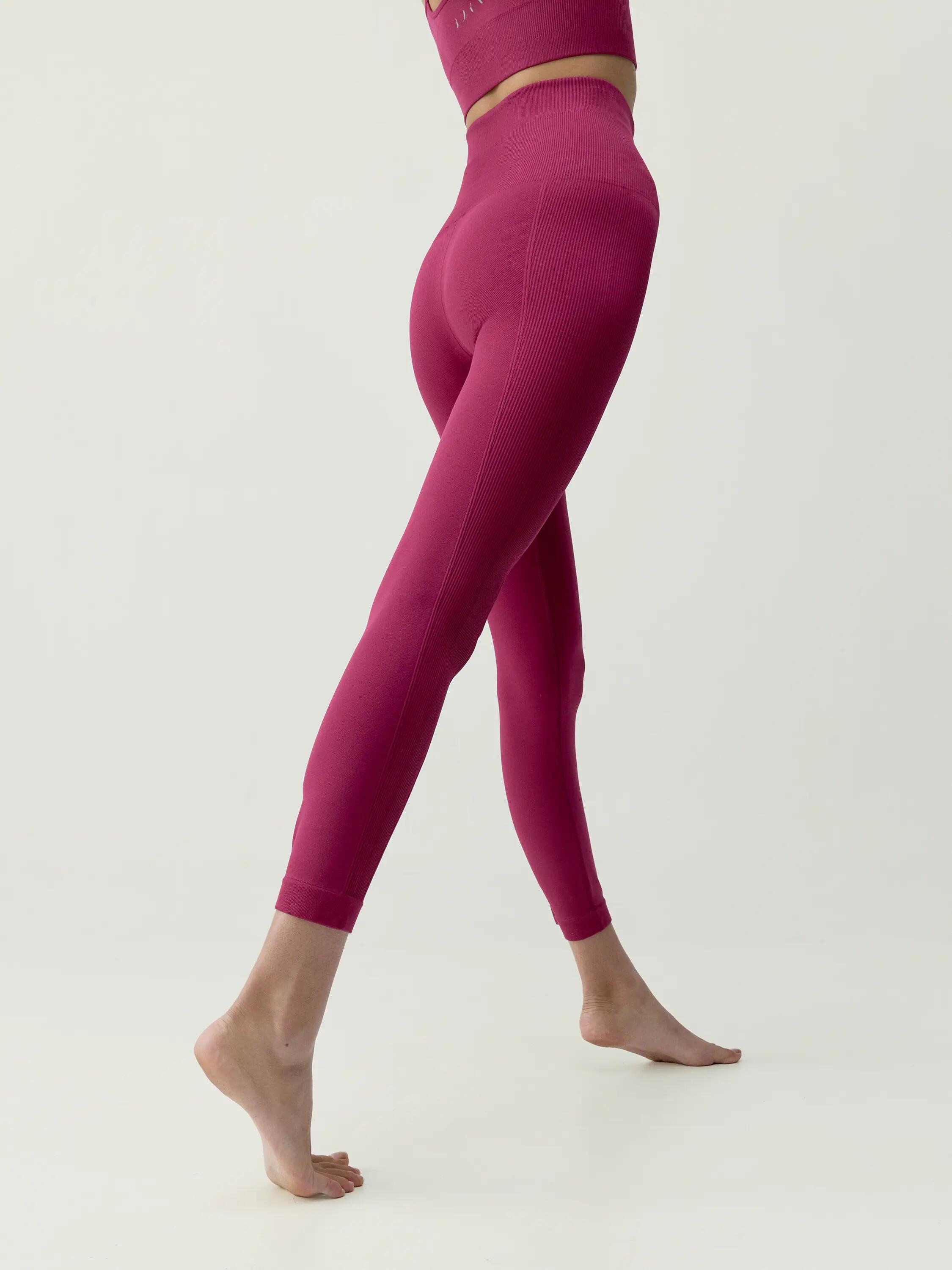 Legging sportivo donna Viveka Senza cuciture vita alta effetto modellante 2/5