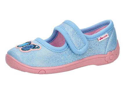 LICO Cookie Girl Kinder-Hausschuh aus Canvas mit Klettverschluss