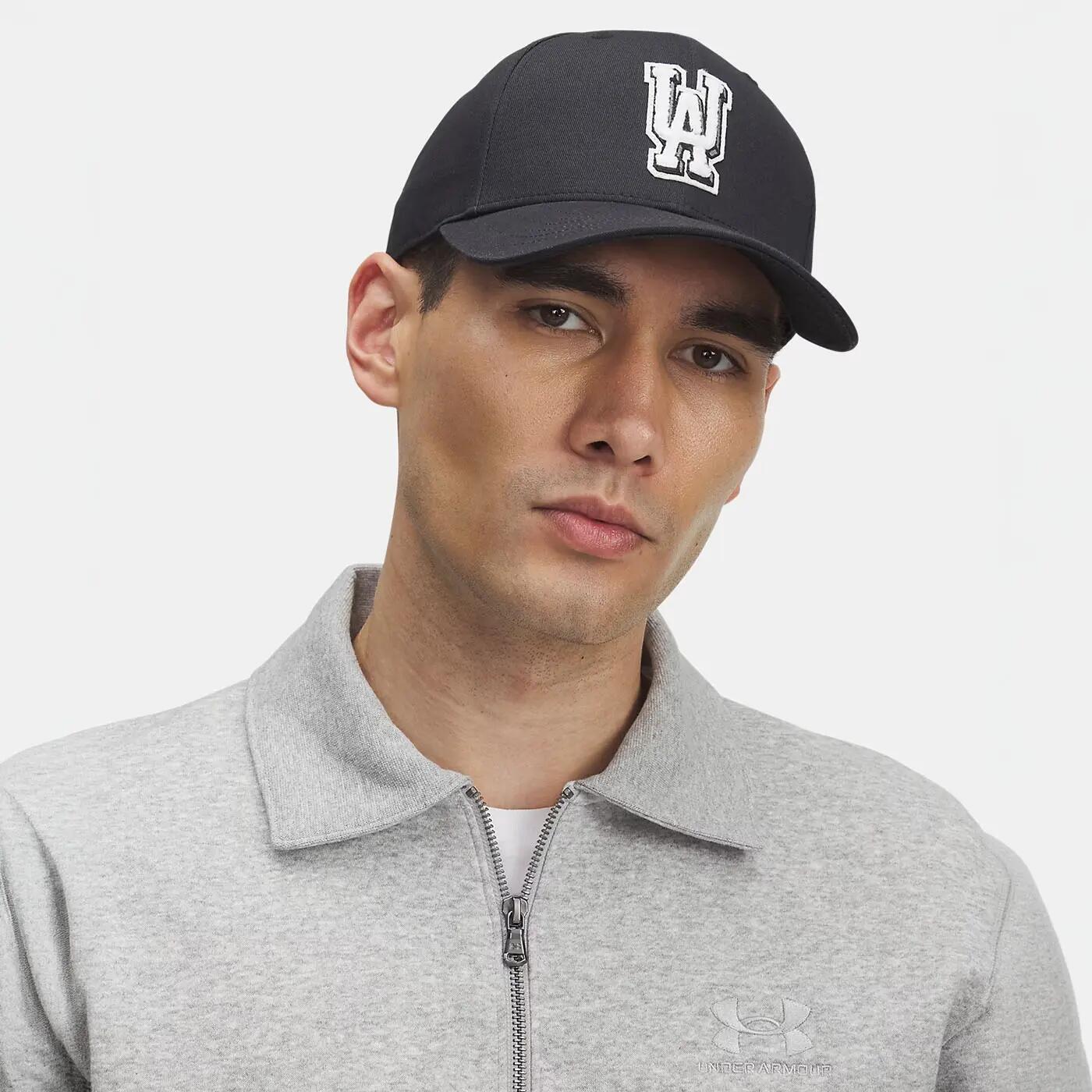 Casquette ajustable UA Essential Mid Noir et blanc 2/3