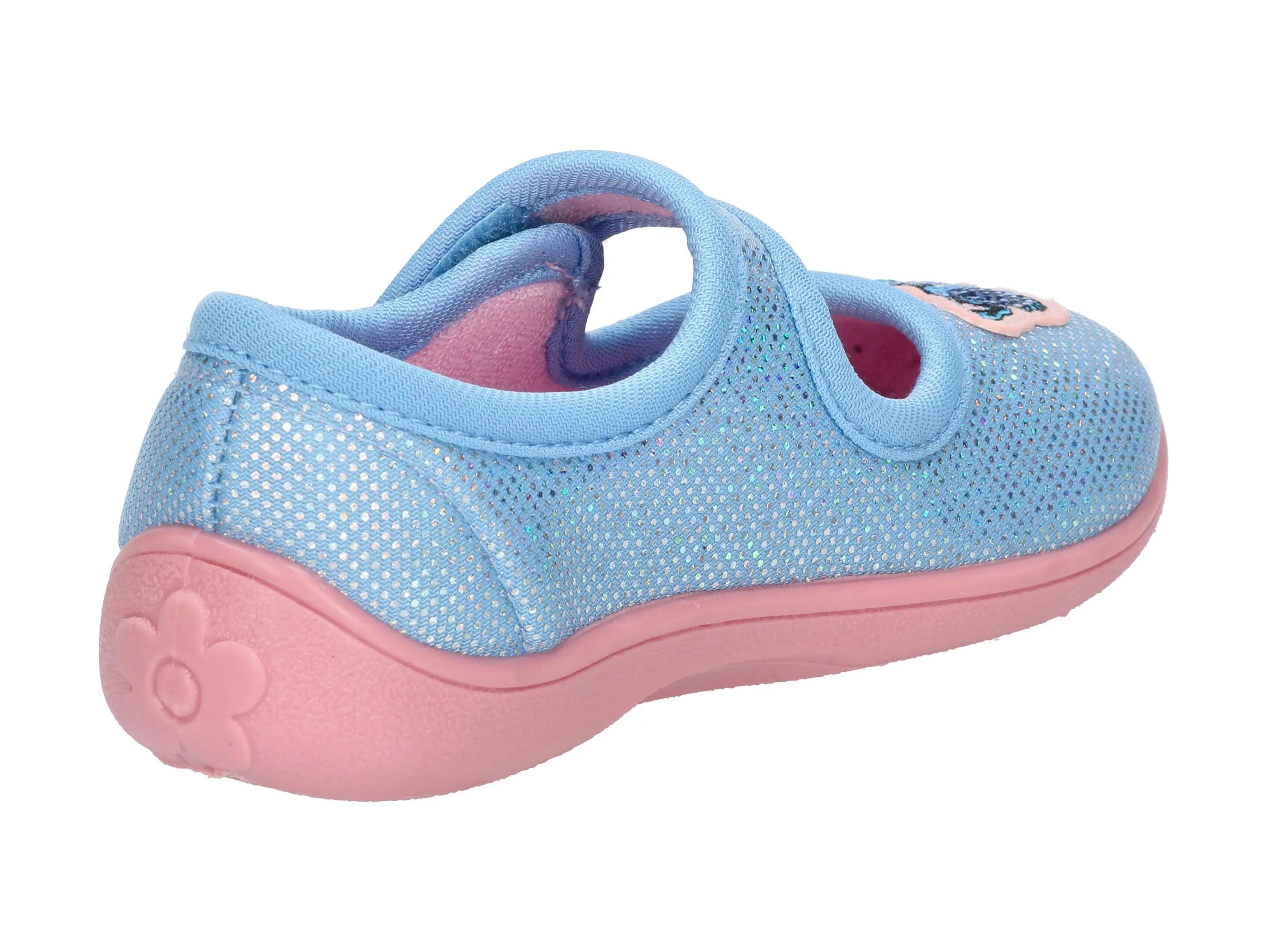 LICO Cookie Girl kinderpantoffel van canvas met klittenband 4/6