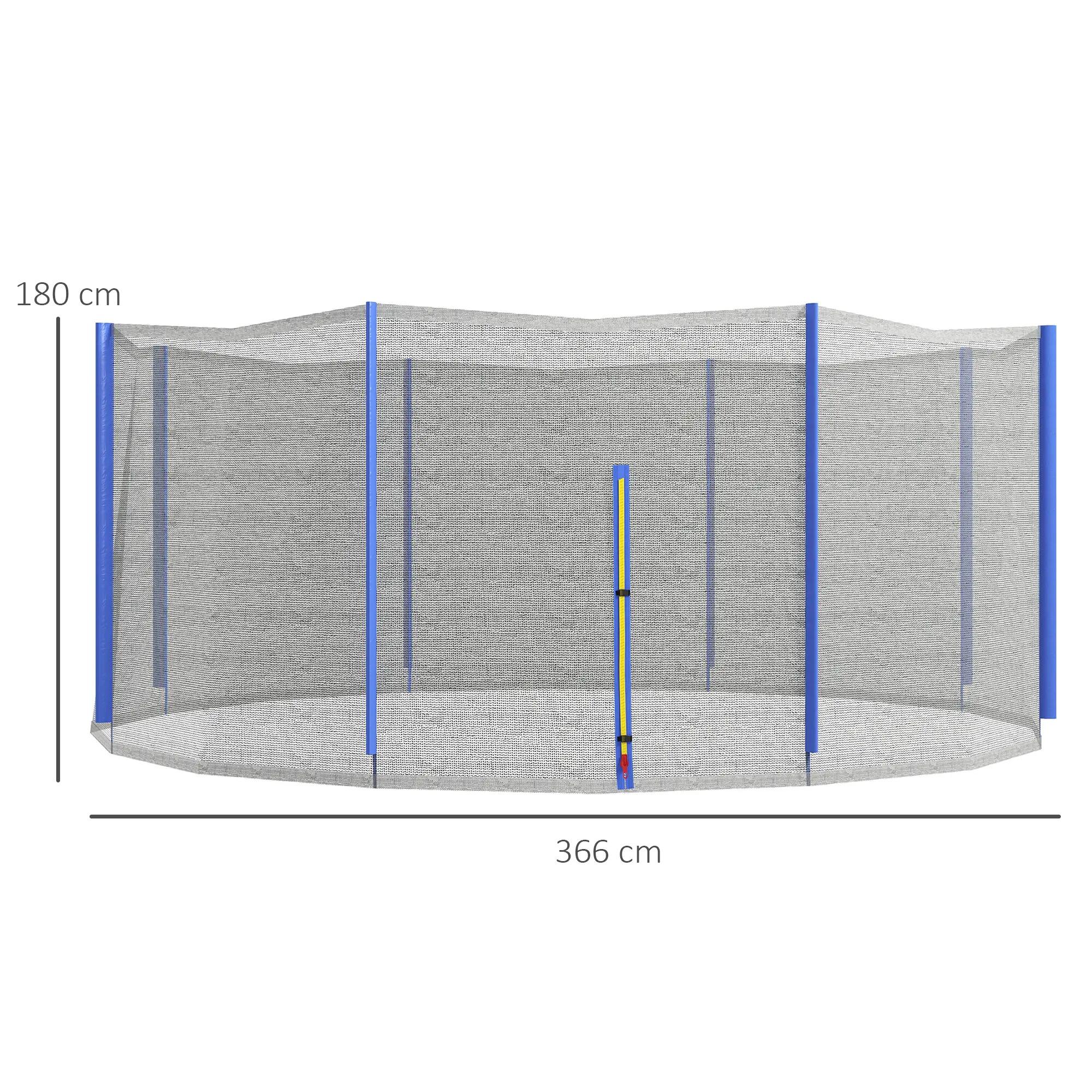 Filet de trampoline - forme physique et exercice - porte zippée, 8 poteaux 5/6