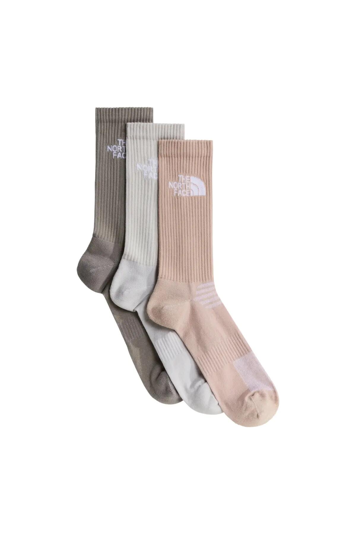 Meias The North Face Modelo Mlsprt Sock Csh Crew 3p Cor Multicolorido 4/5