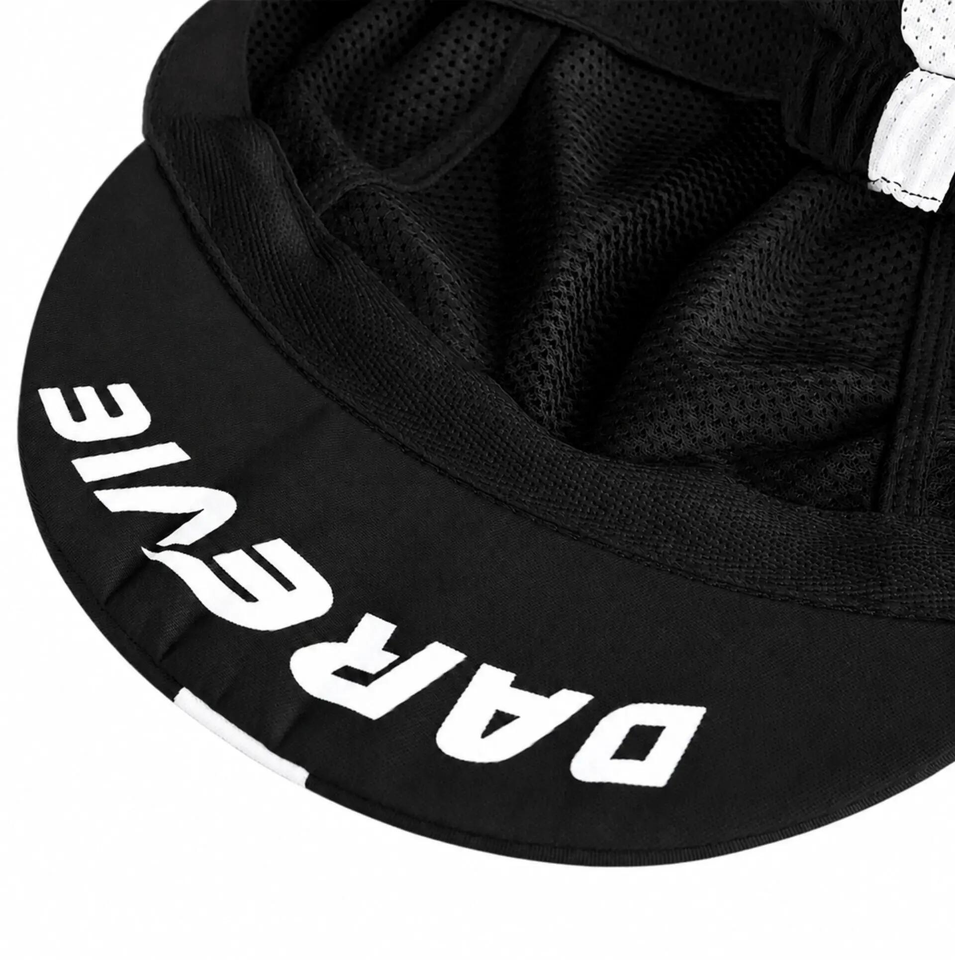 Cycling-Cap Radsport belüftet - Schwarz und Weiß 4/5