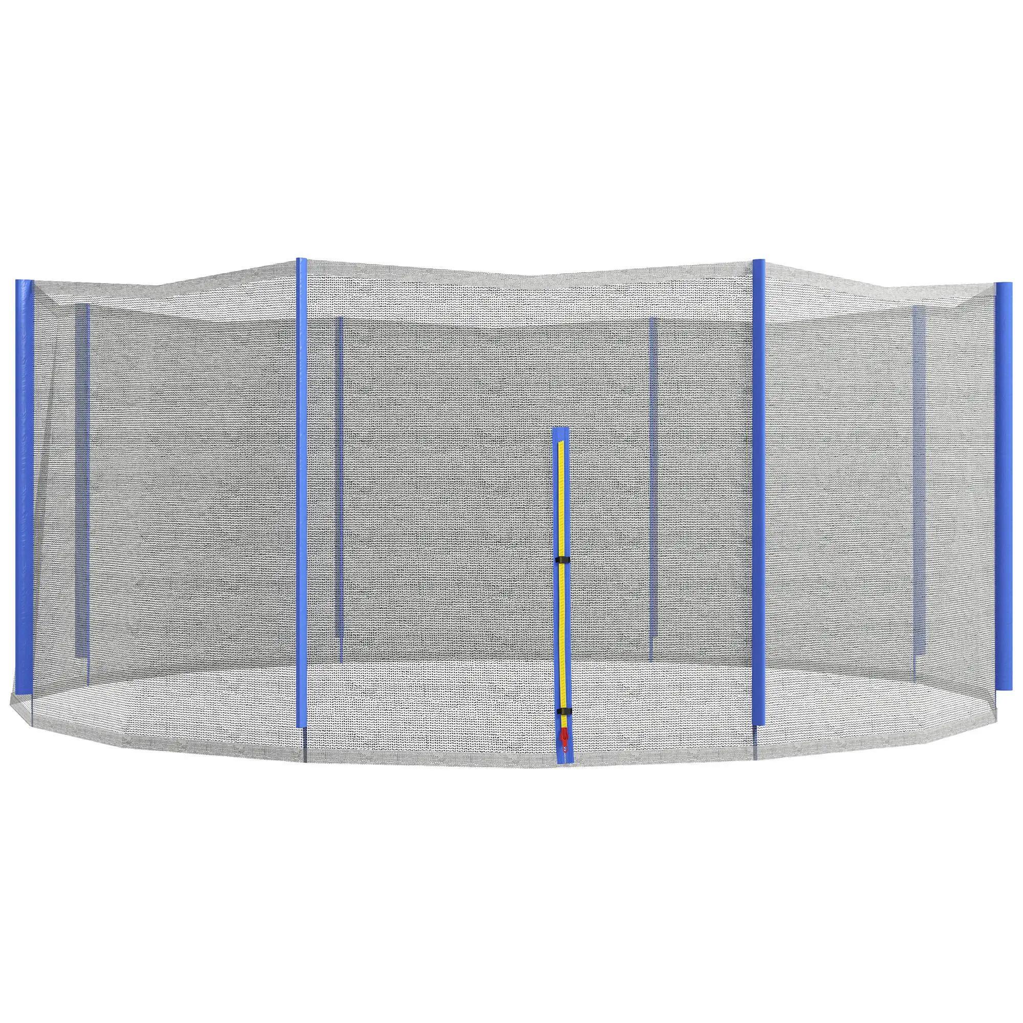 Filet de trampoline - forme physique et exercice - porte zippée, 8 poteaux 2/6