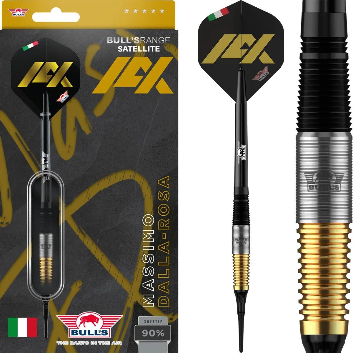 Massimo Dalla-Rosa 90% Tungsten Softtip Dartpijlen 4/7