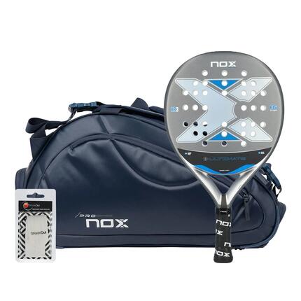 Pack Nox Ultimate Plata Azul + Padel-taschen Nox Pro Series