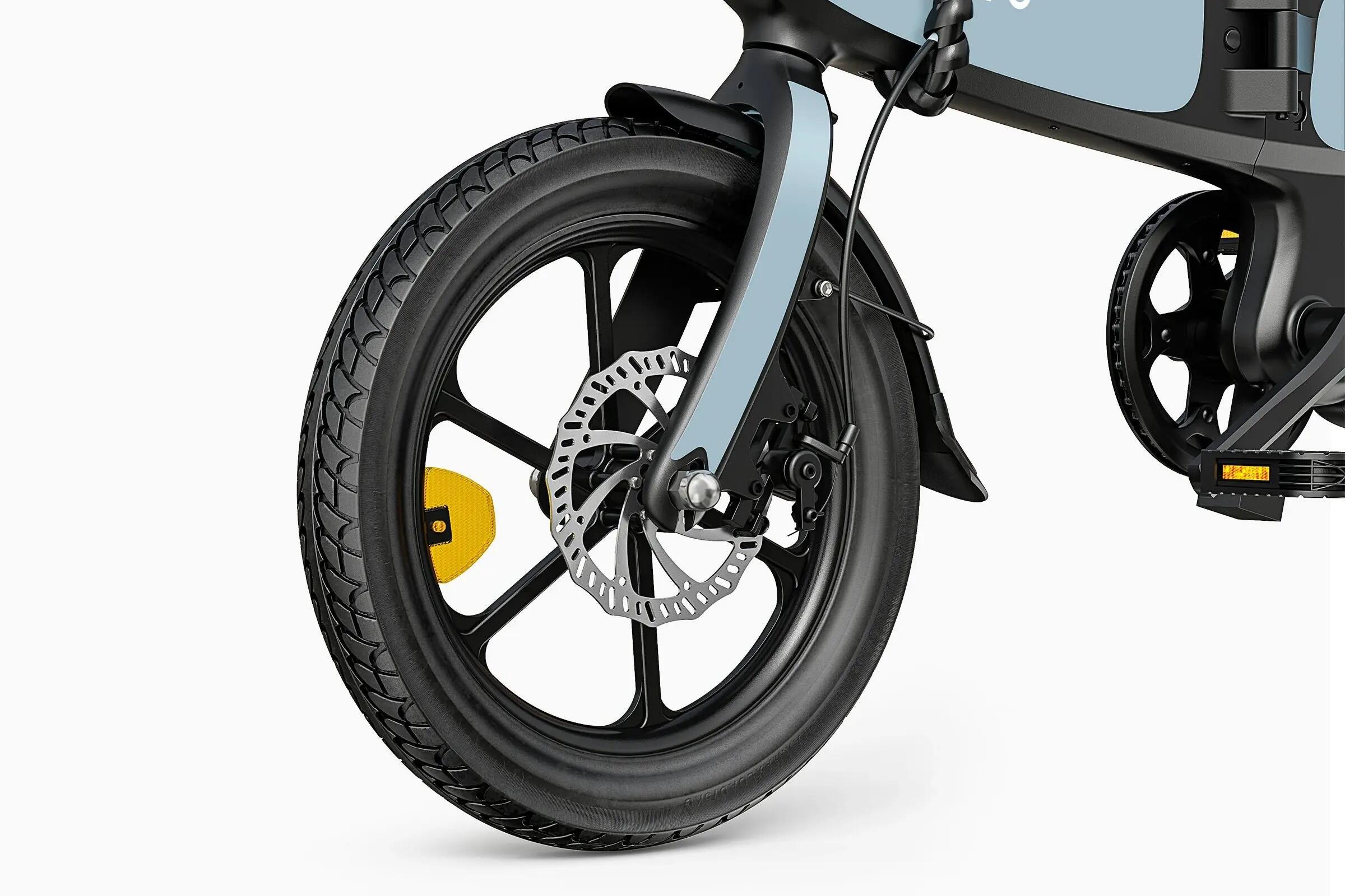 Bicicleta elétrica urbana totalmente dobrável C2 16", 250 W, 48 V 7,5 Ah 5/7