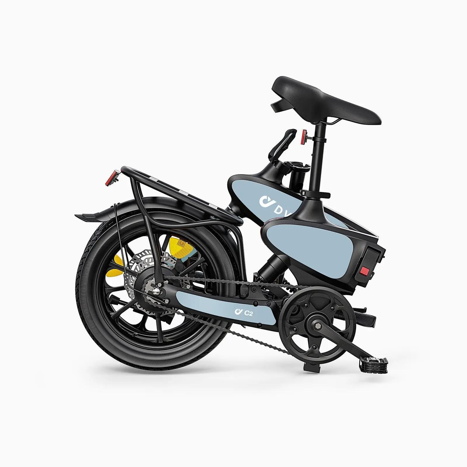Bicicleta elétrica urbana totalmente dobrável C2 16", 250 W, 48 V 7,5 Ah 2/7