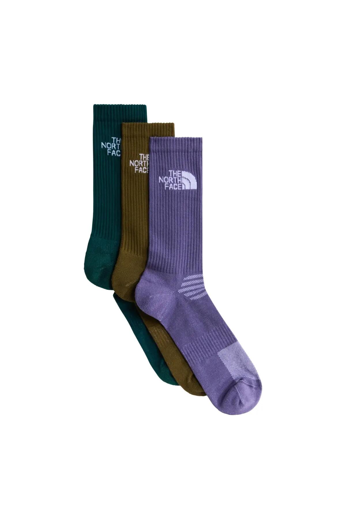 Meias The North Face Modelo Mlsprt Sock Csh Crew 3p Cor Multicolorido 4/5