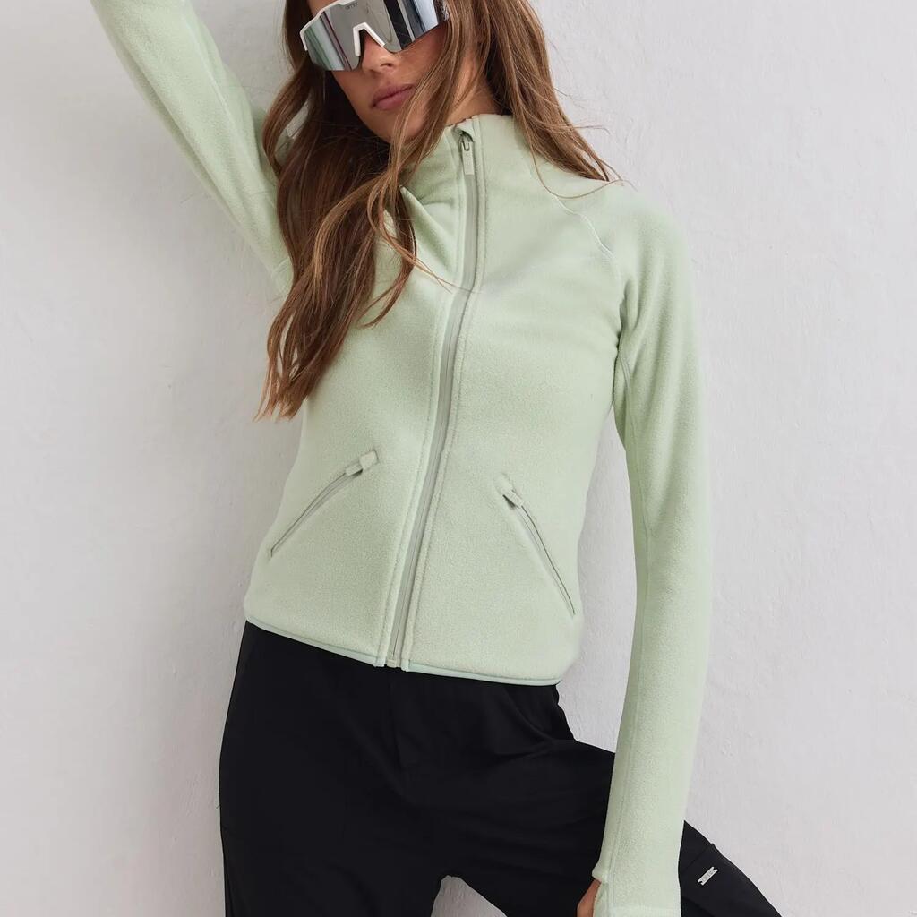 Women's Jacket Stretch Fleece Zip Pistachio