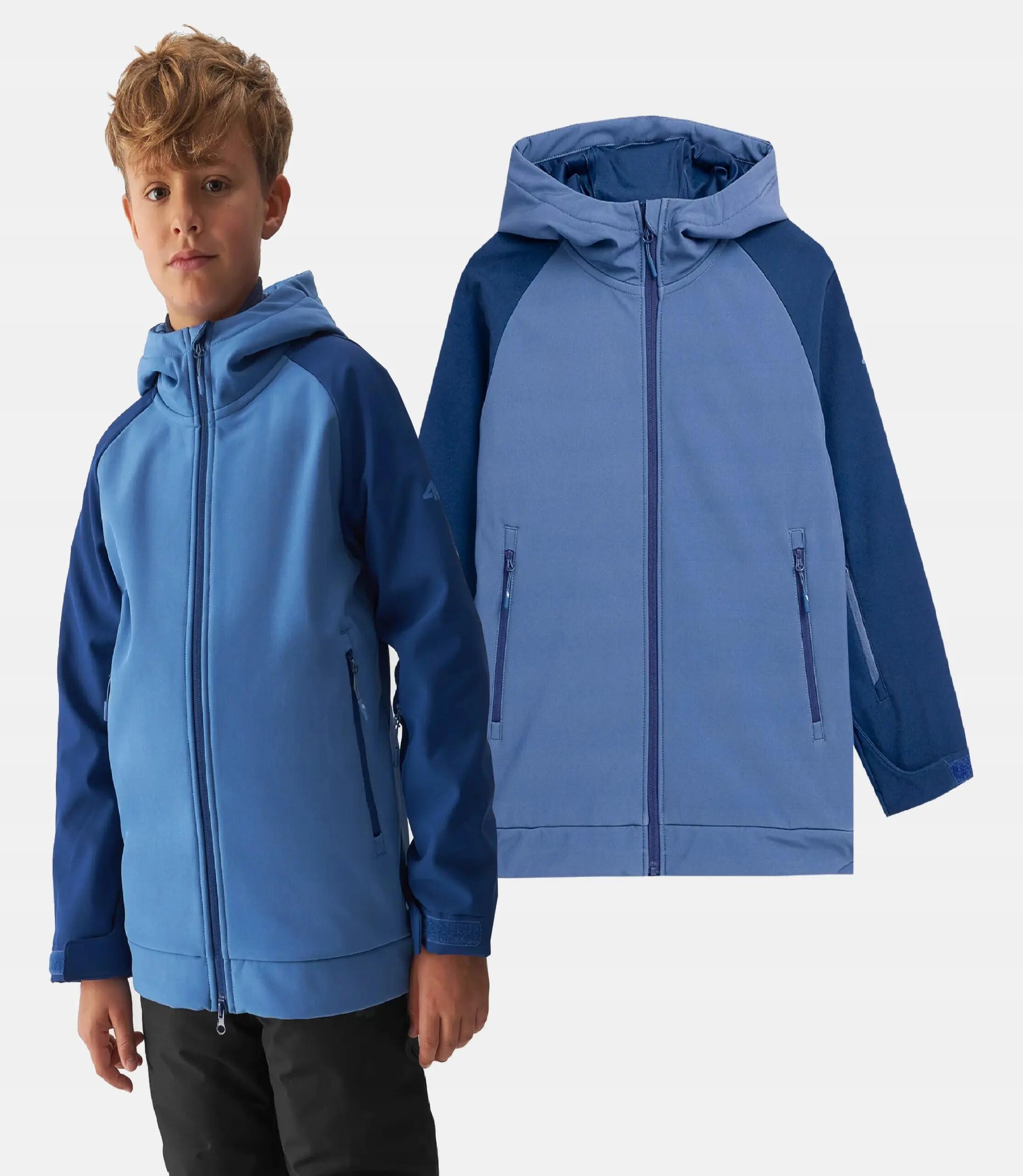 KURTKA CHŁOPIĘCA 4F SOFTSHELL Z MEMBRANĄ 5000 9/10