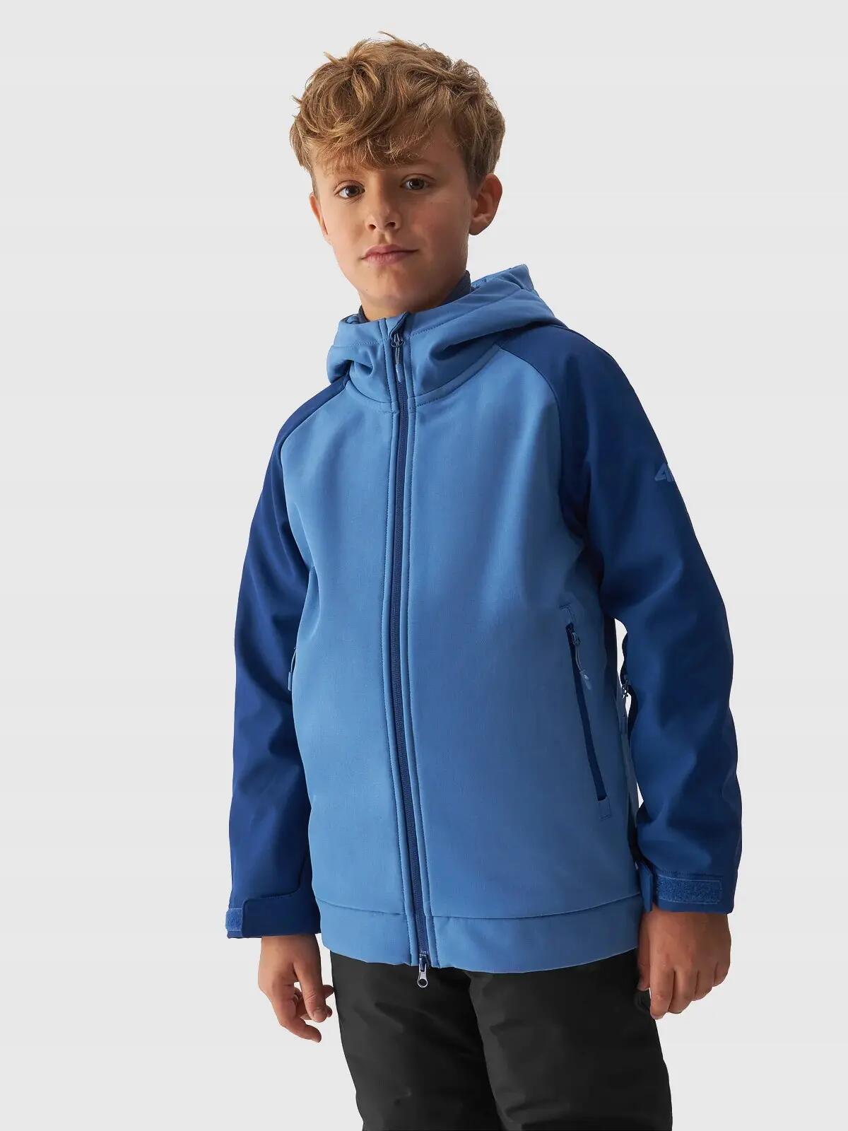 KURTKA CHŁOPIĘCA 4F SOFTSHELL Z MEMBRANĄ 5000 2/10