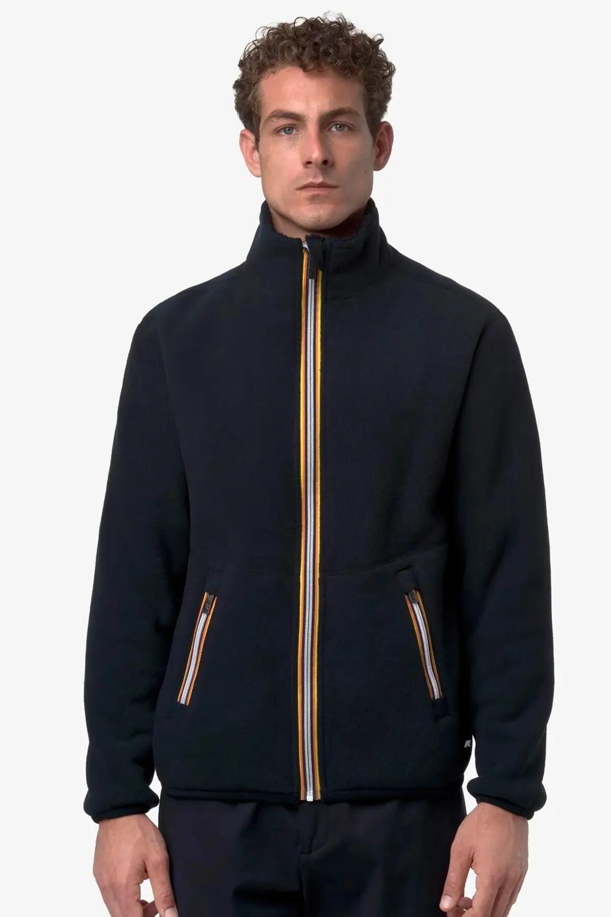 Giacca K-way Modello Le Vrai 4.0 Eiffel East Orsetto Colore Blu 4/5