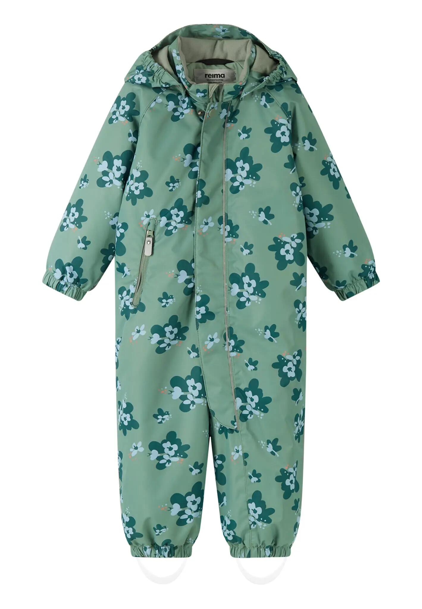 Tuta da neve per bambini piccoli Puhuri Stone Green 1/5