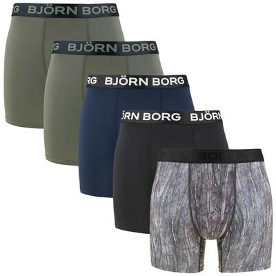 Multi-sport heren sports 5-pack microfiber boxers basic print multi v