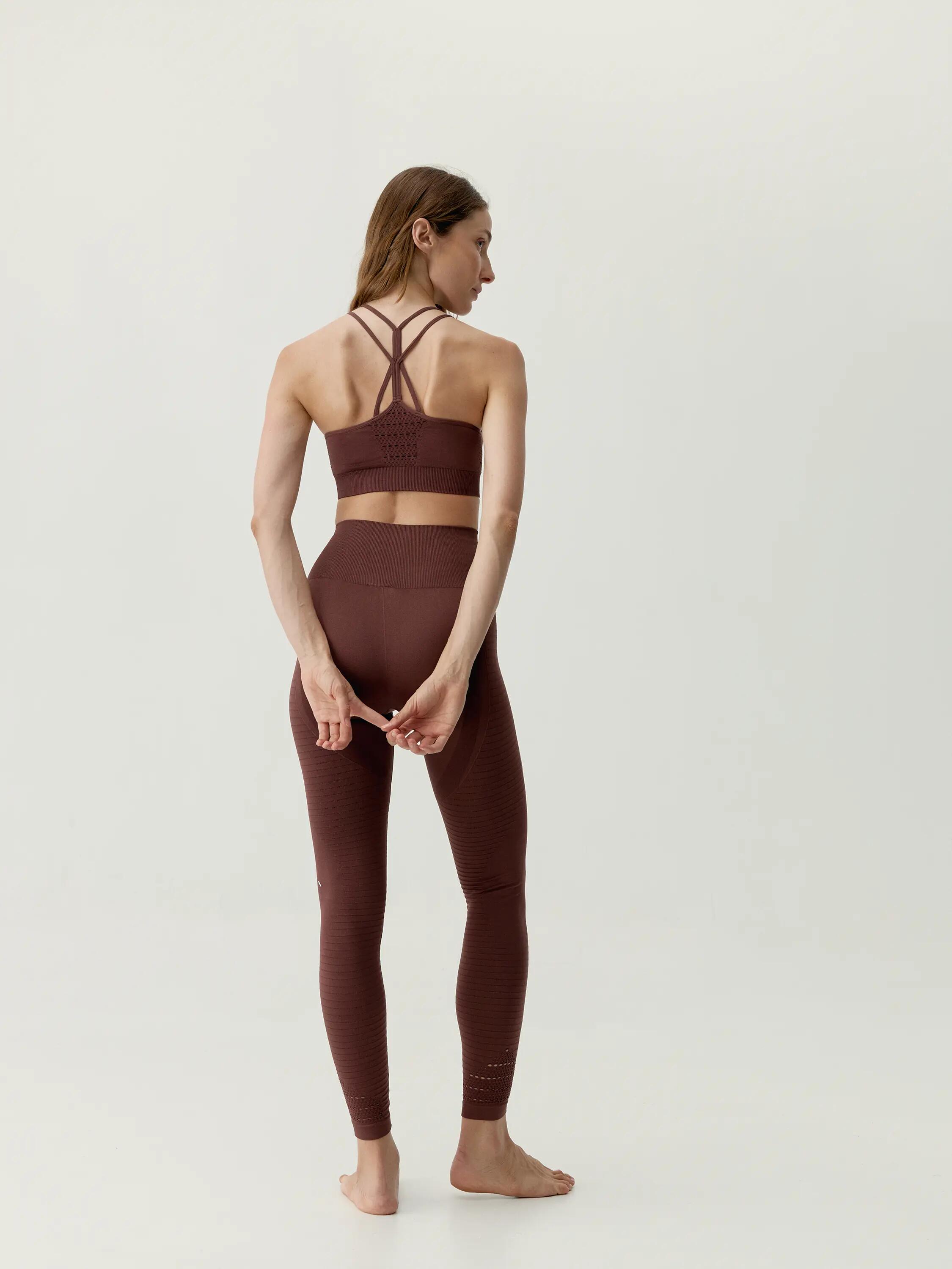 Legging de sport femme Hatha longueur longue taille haute 5/5