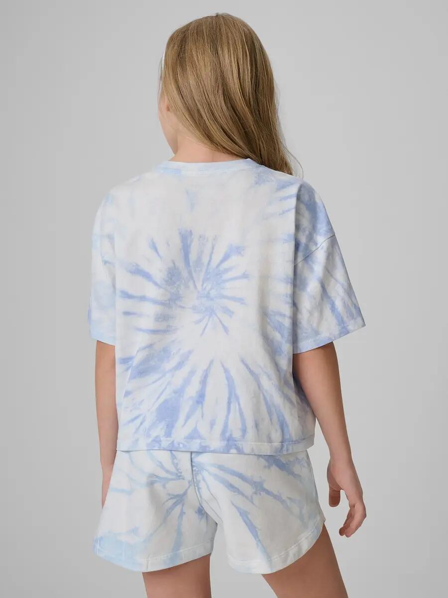 T-shirt loose z nadrukiem dziewczęcy 4F 4FJRSS26TTSHF3909 2/6