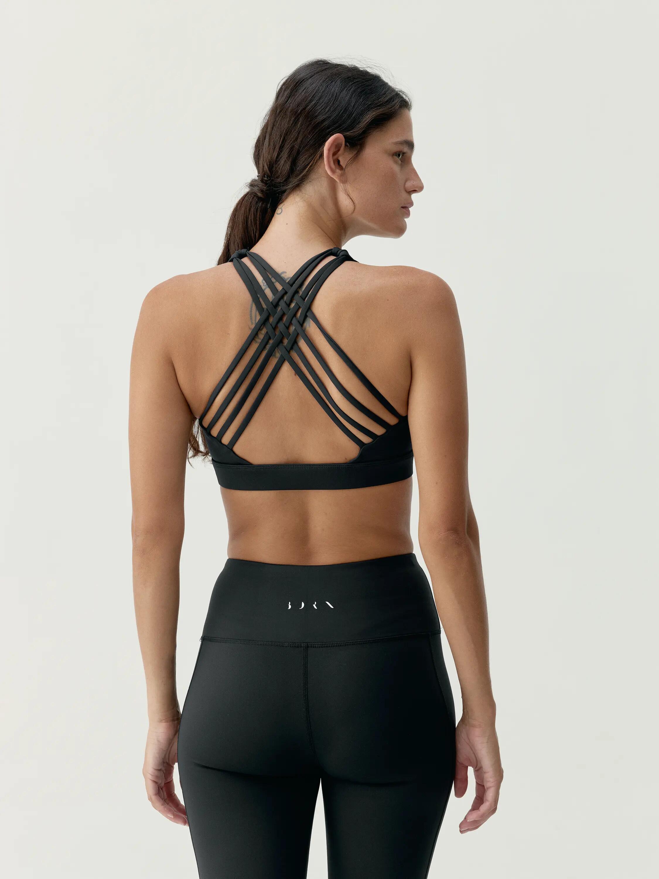 Brassière de sport femme Nexa Maintien moyen-élevé bretelles bretelles croisées 2/5