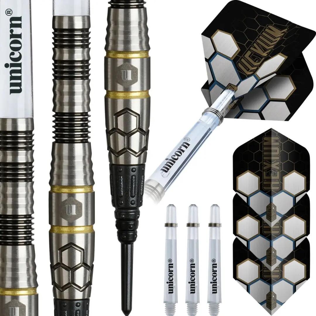 Hexium 01 Black 90% Tungsten Softtip Dartpijlen 2/5