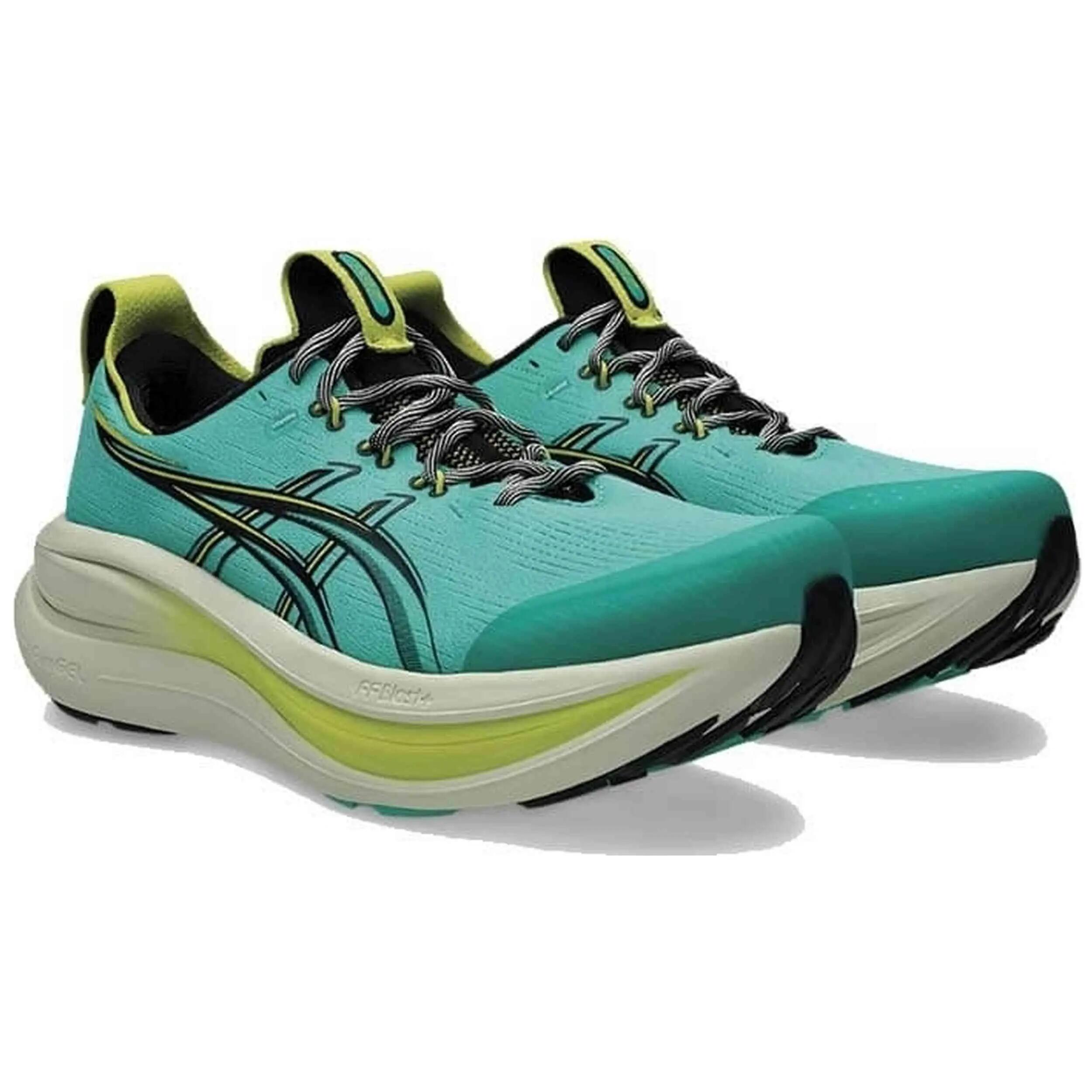 Baskets Asics modèle Asics Gel Nimbus 28 TR "Aurora Green" pour homme 2/4