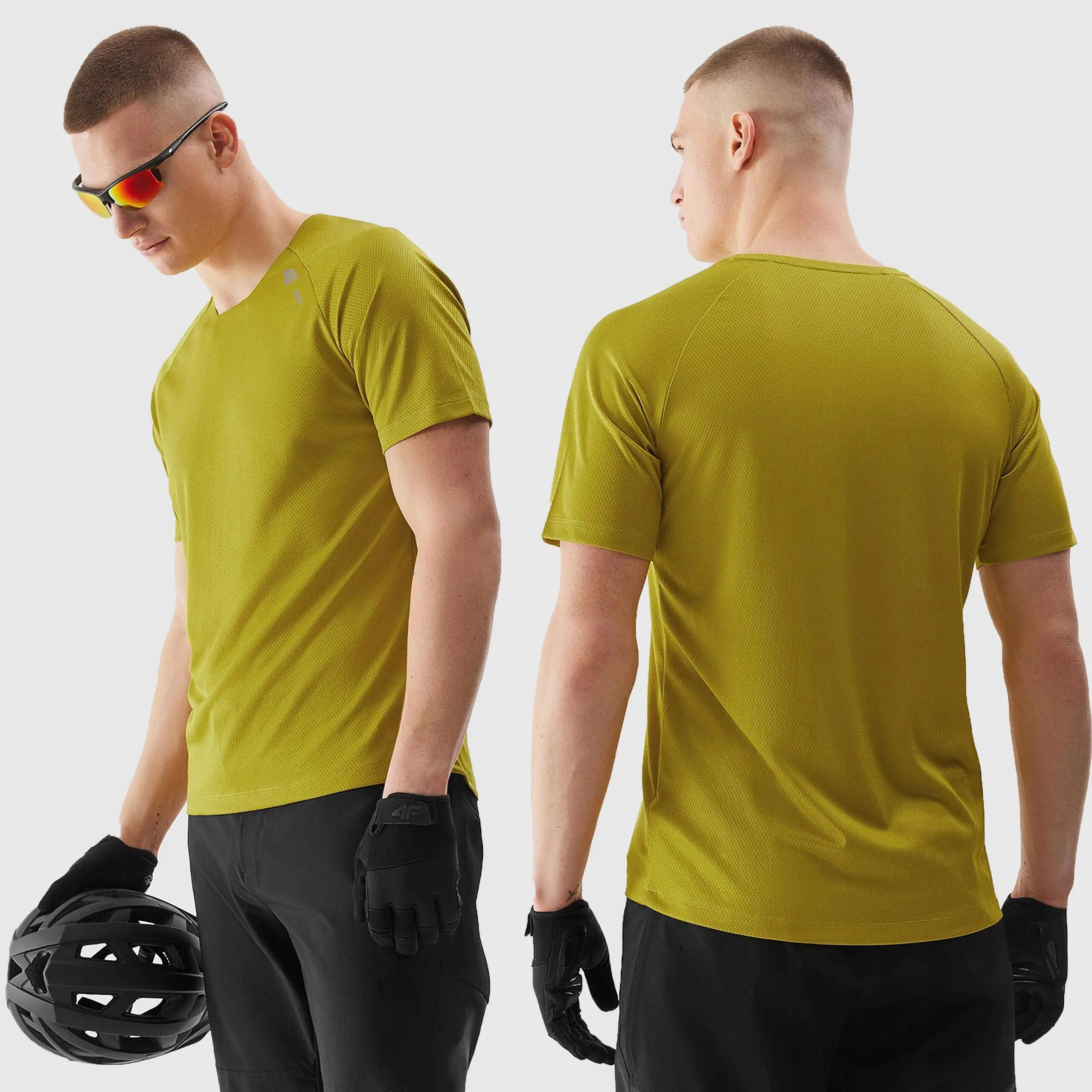 KOSZULKA SPORTOWA 4F ROWEROWA SZYBKOSCHNĄCA MĘSKA T-SHIRT TFTSM792 8/9