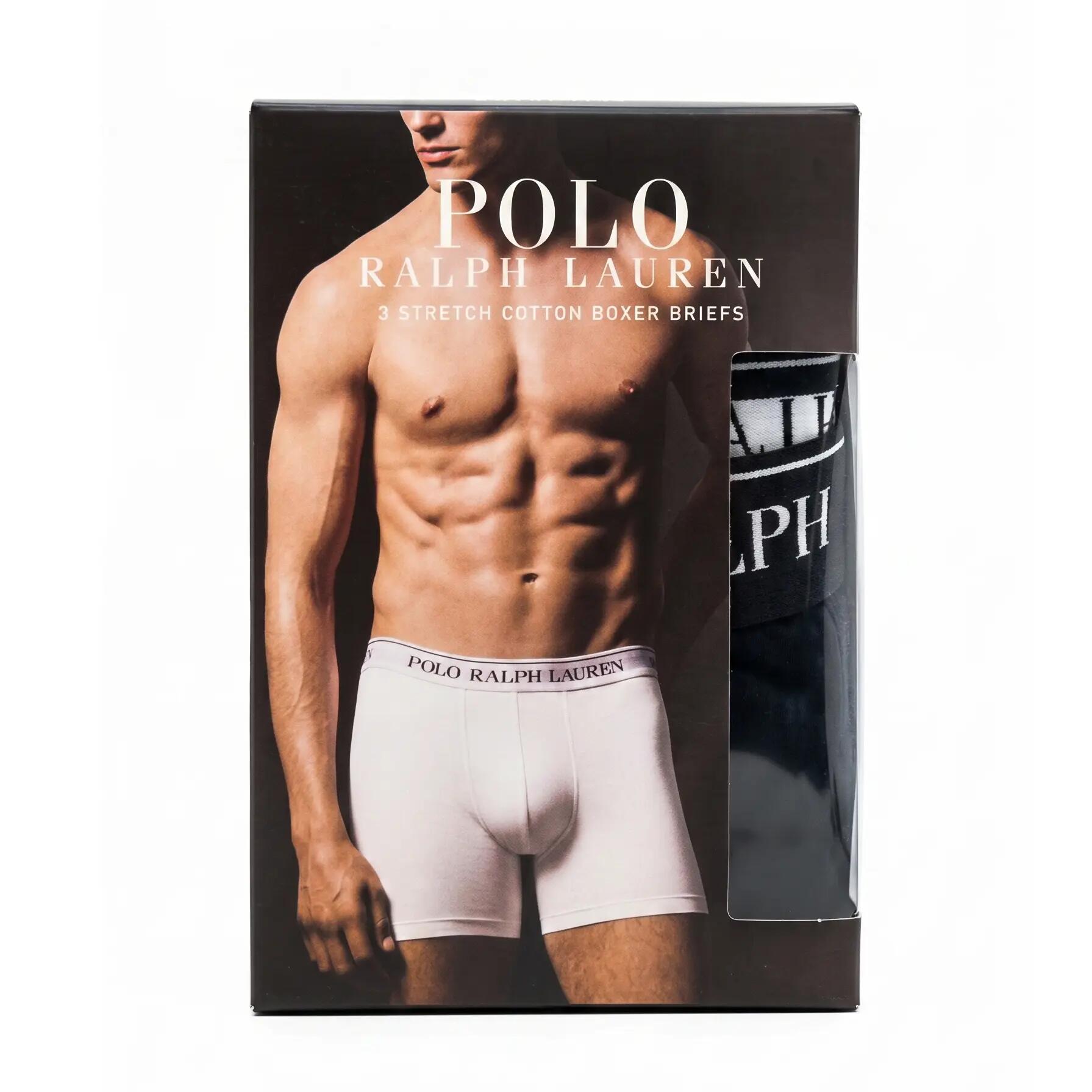 Heren Boxershorts Polo Ralph Lauren 3-Pack Set Zwart Katoen 4/7