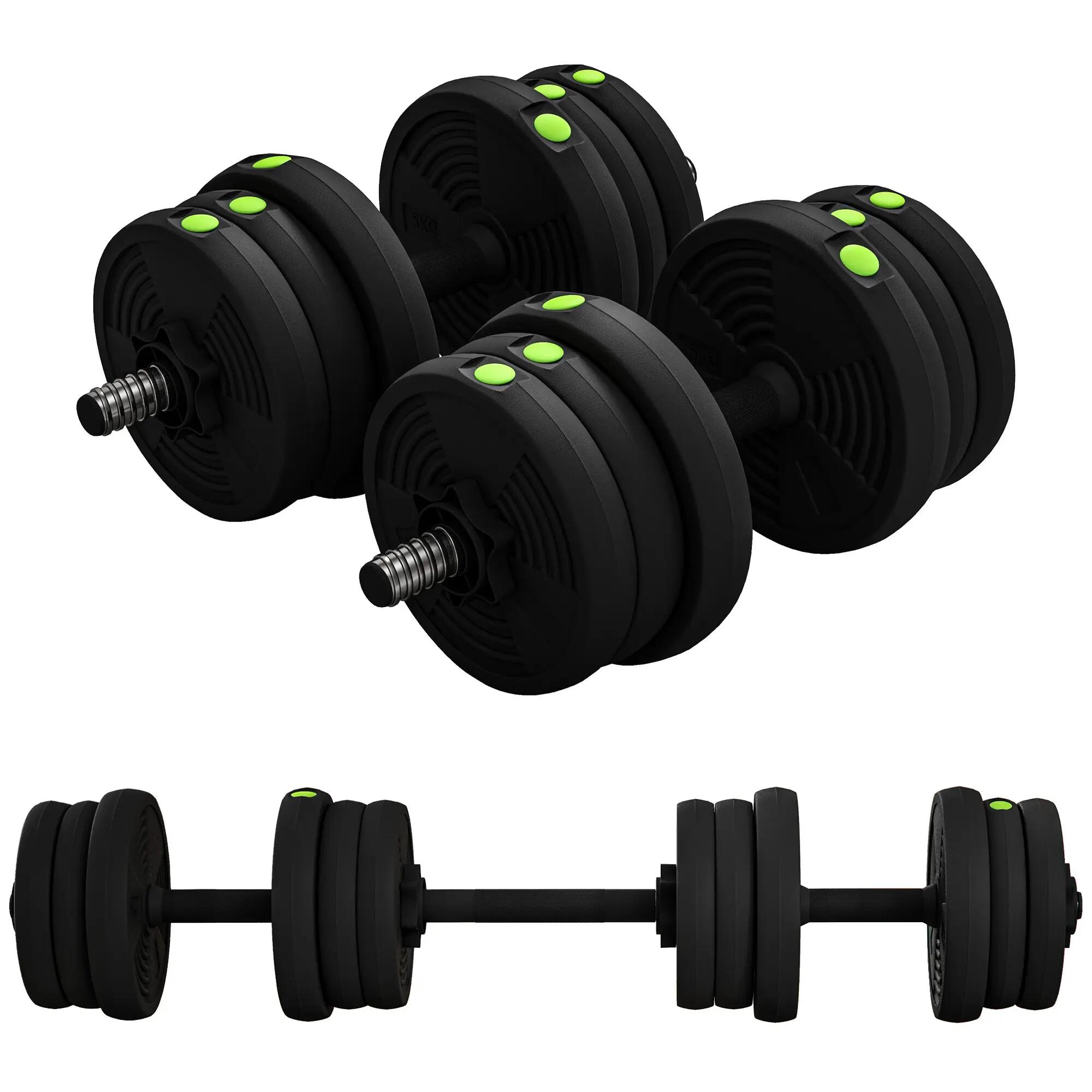 Haltères modulables - cardio - mixte - 20 kg - noir 2/6