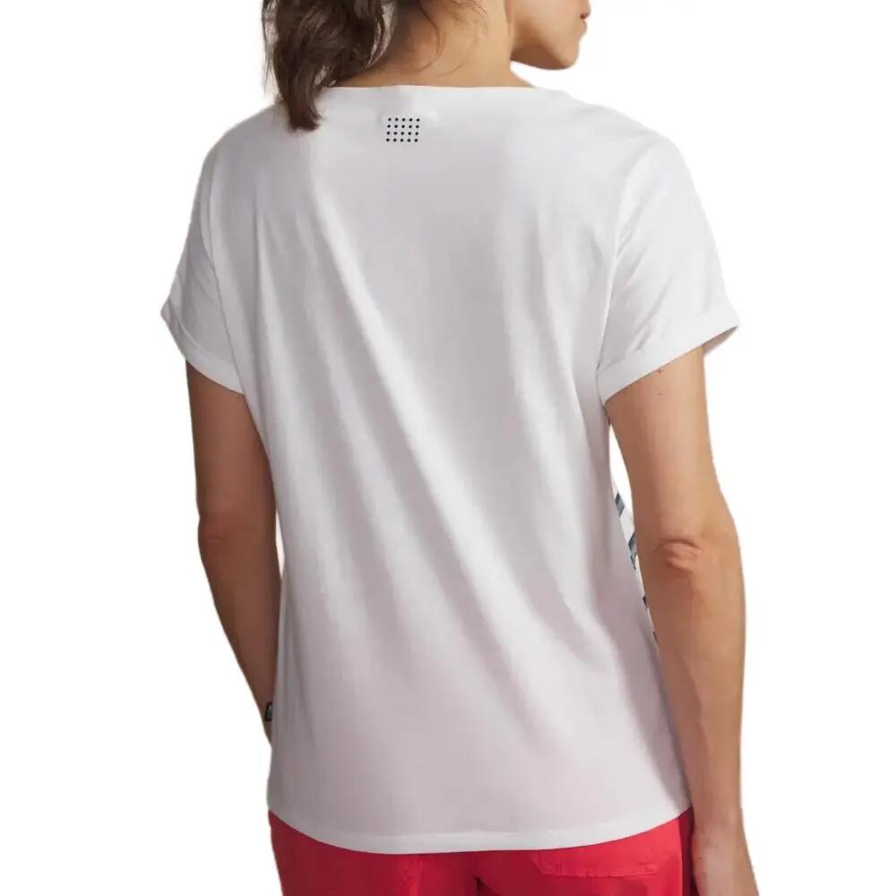 T-Shirt Donna TBS OXANATEE Bianco/Blu Navy 3/5