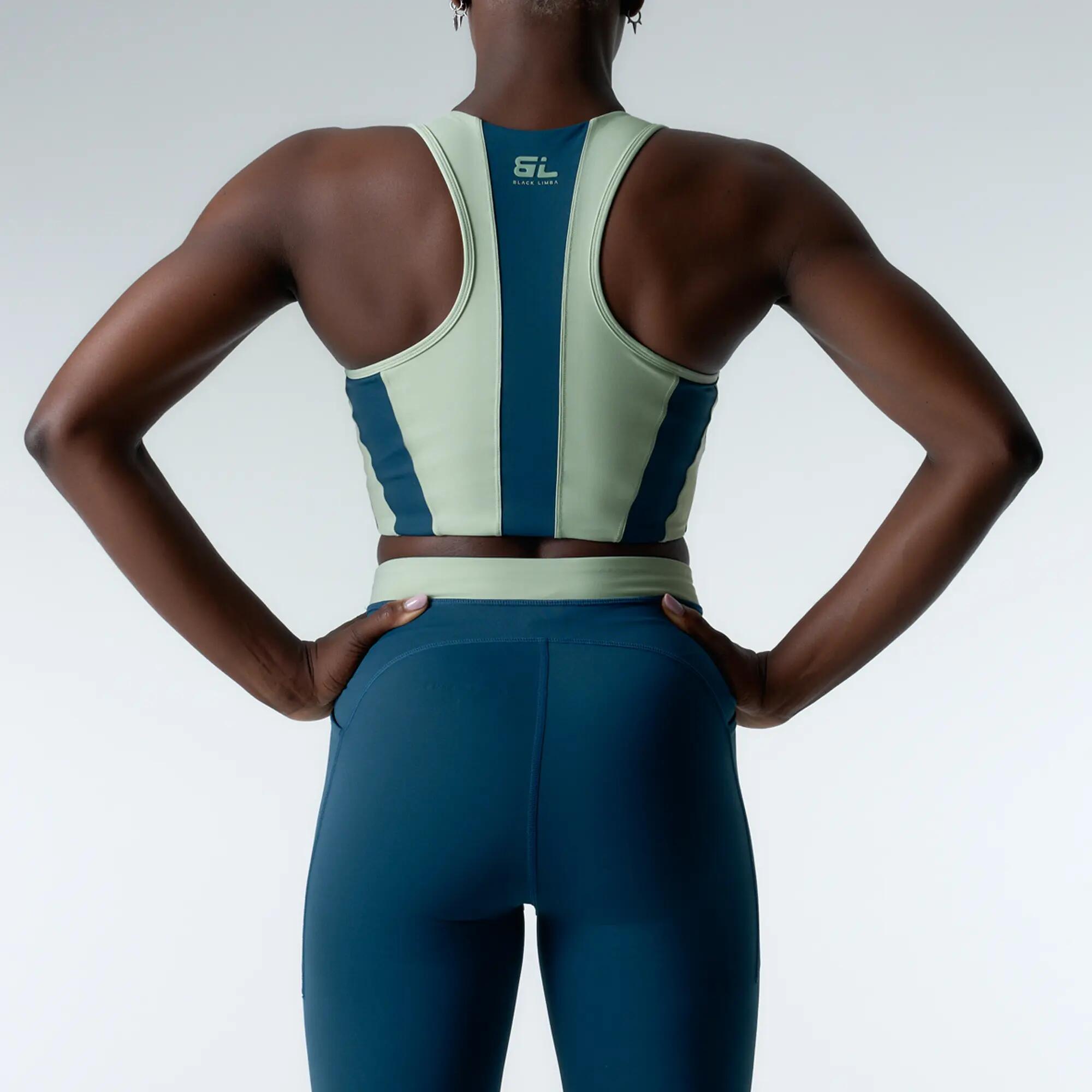 Sujetador Top deportivo Aqualine Sujeción alta de mujer Black Limba 6/6