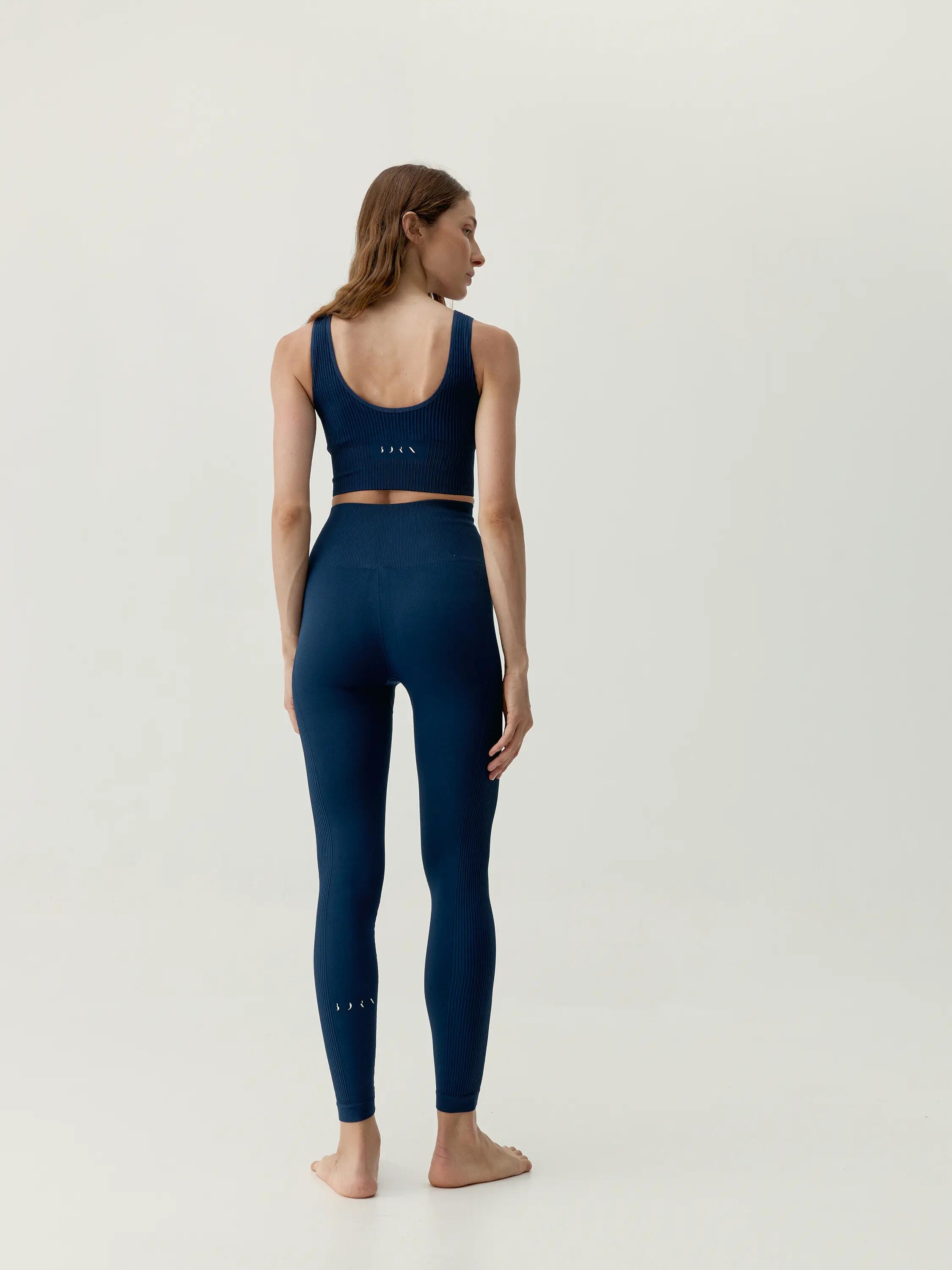 Sport-BH Damen Flow Nahtlos mittlerer Halt herausnehmbare Pads 6/6