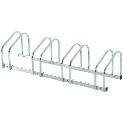 Râtelier vélos - Cyclisme - Unisexe - 4 emplacements, Acier galvanisé - Argent