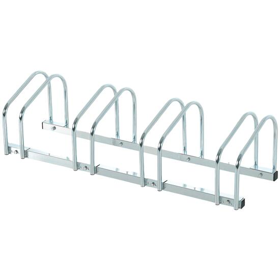 Râtelier vélos - Cyclisme - Unisexe - 4 emplacements, Acier galvanisé - Argent