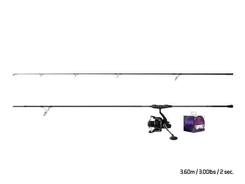 Set de carpfishing CorsaBLACK NERO | 2 tramos 2/3