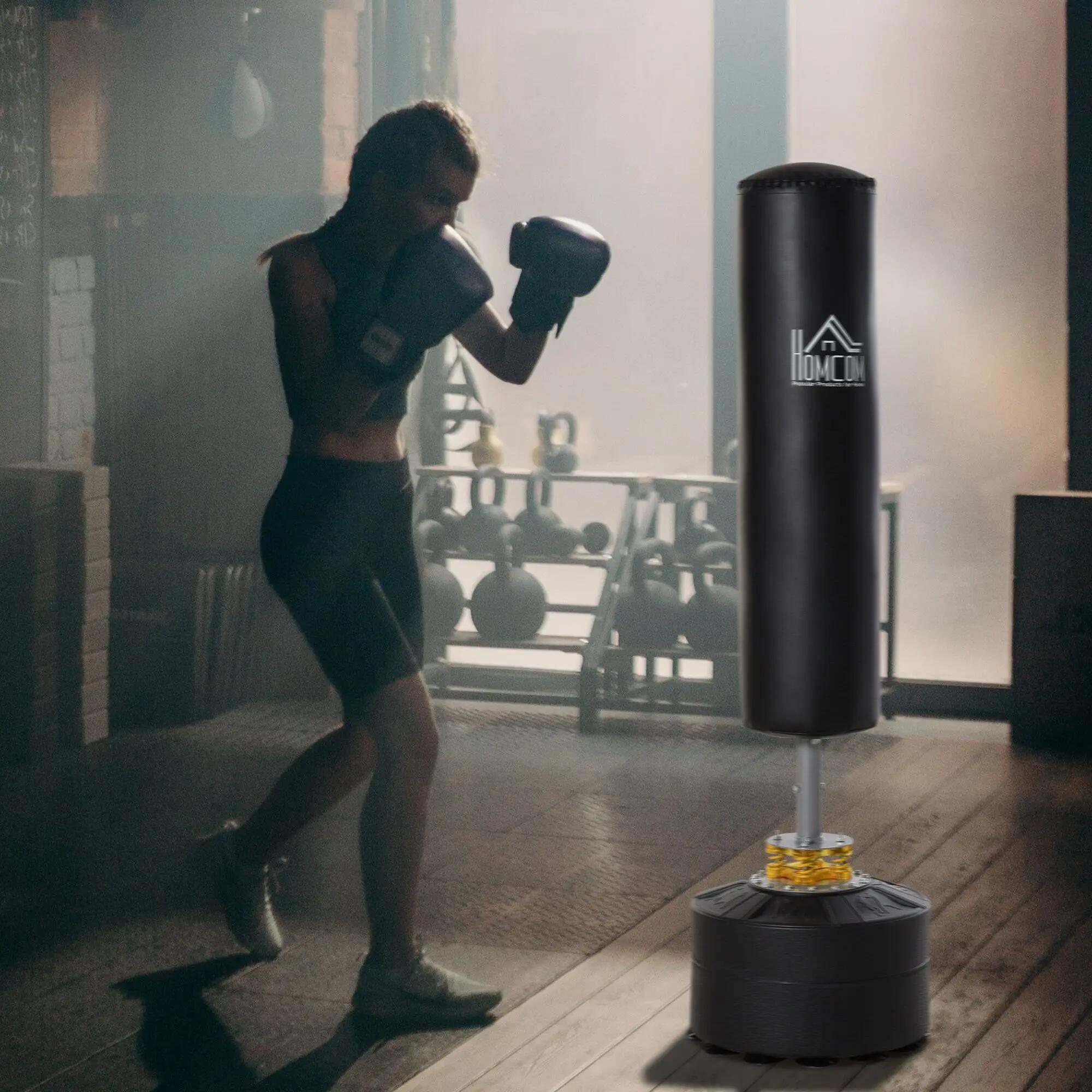 Sac de frappe - boxing - unisexe - base remplie - noir 3/6