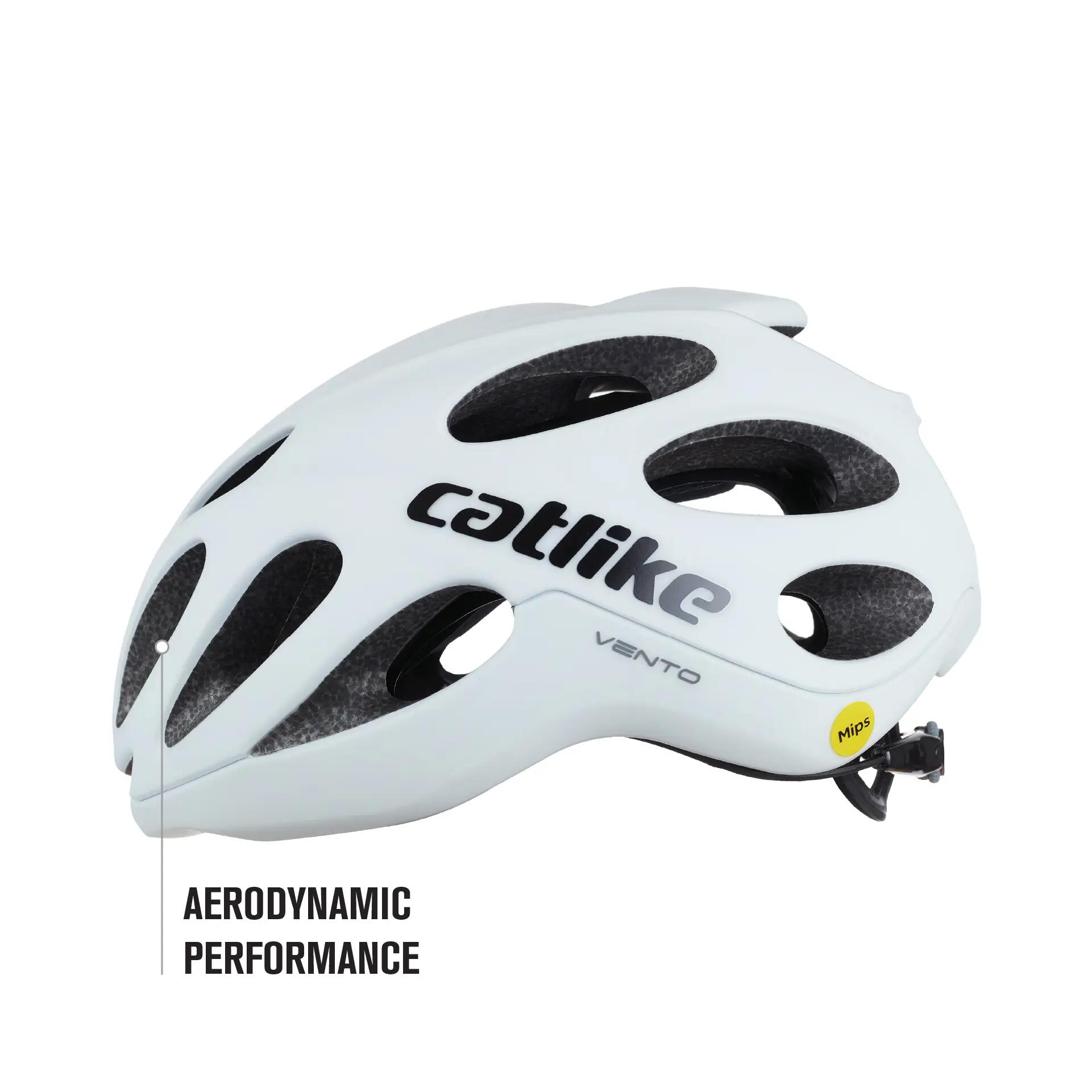 CATLIKE Vento MIPS EVO S - Capacete Aero, Estrada, MTB, Gravel - Branco Mate 6/11
