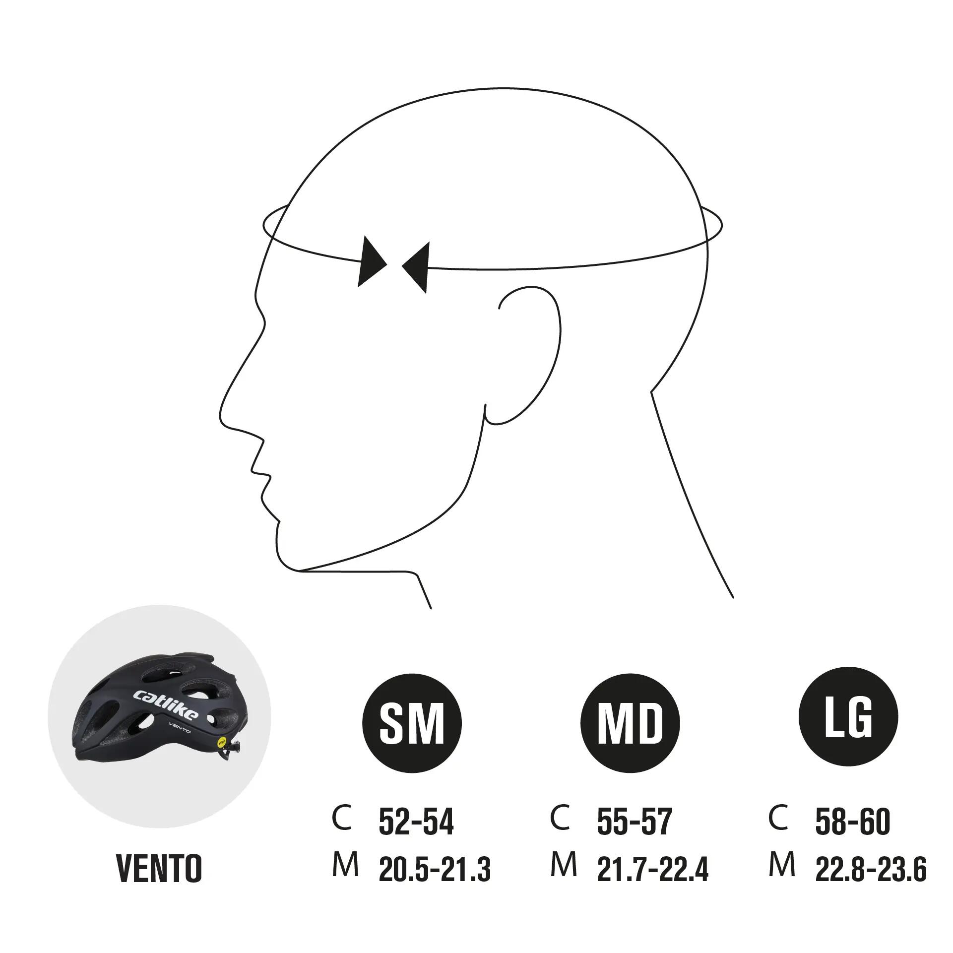 CATLIKE Vento MIPS EVO S - Capacete Aero, Estrada, MTB, Gravel - Branco Mate 2/11